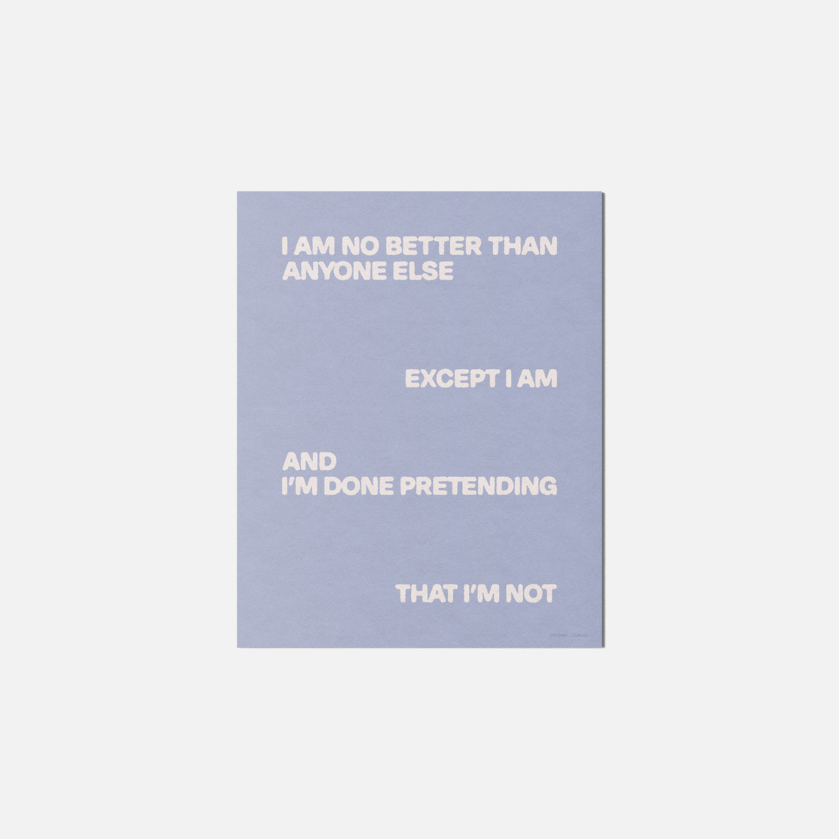 EXCEPT PRINT