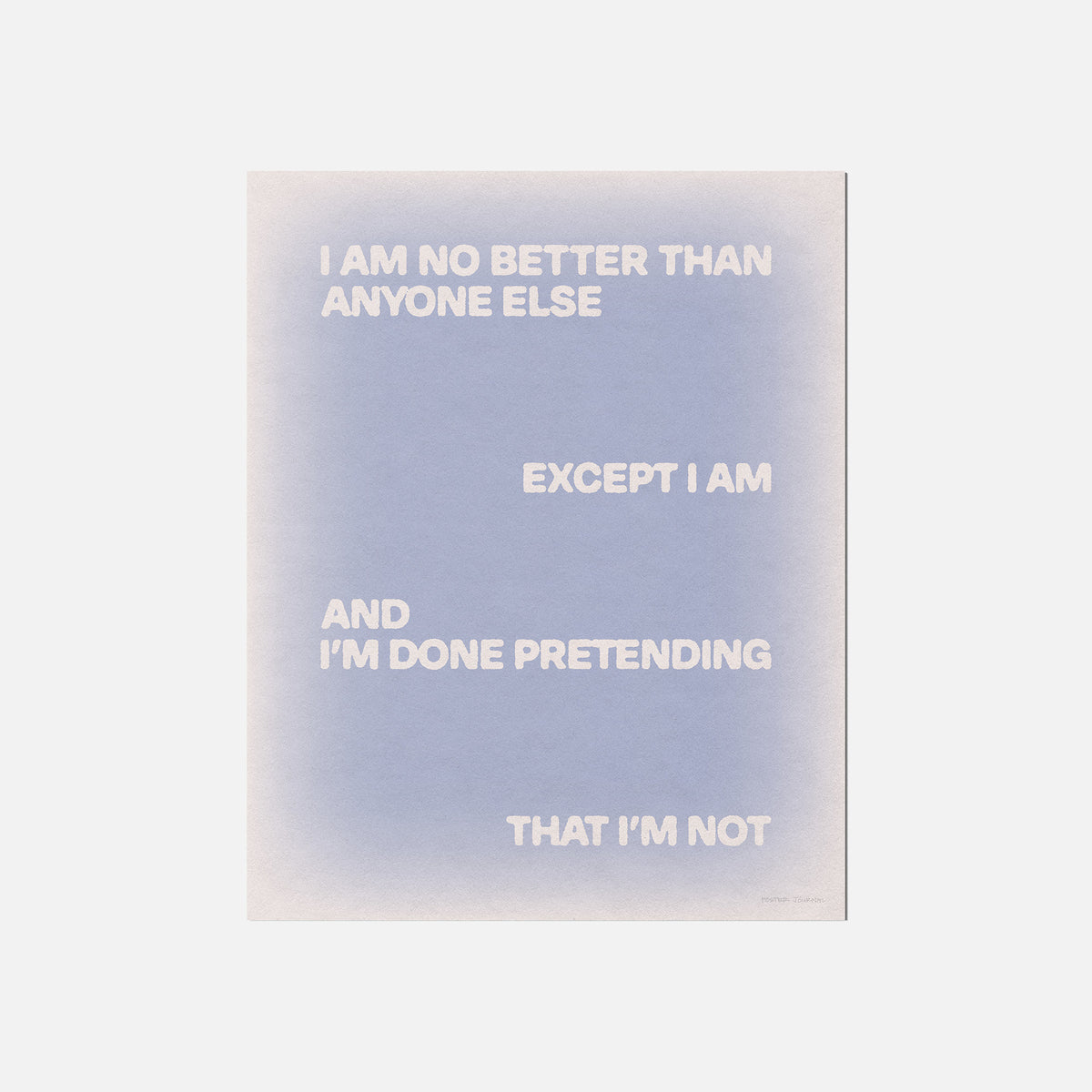 EXCEPT PRINT