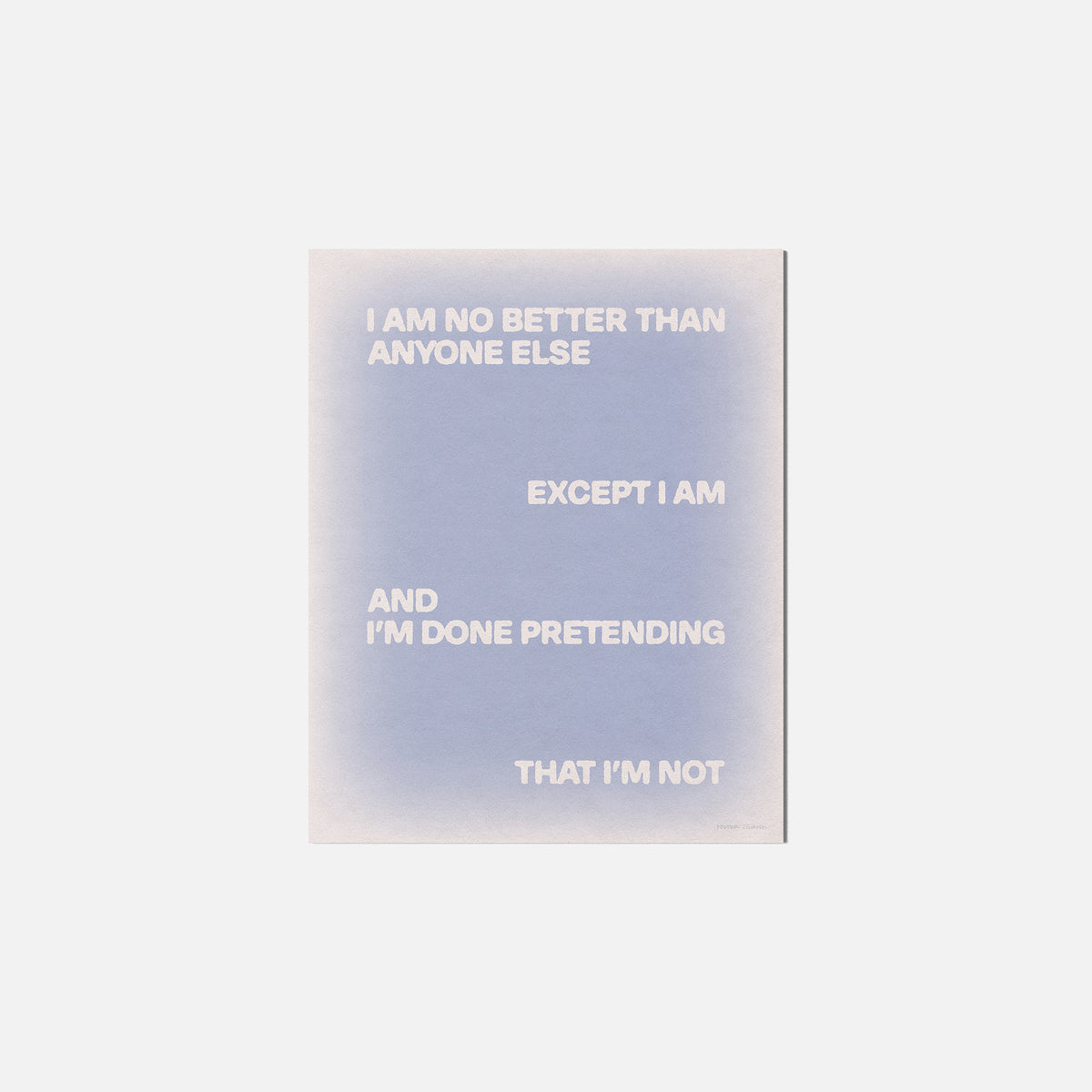 EXCEPT PRINT