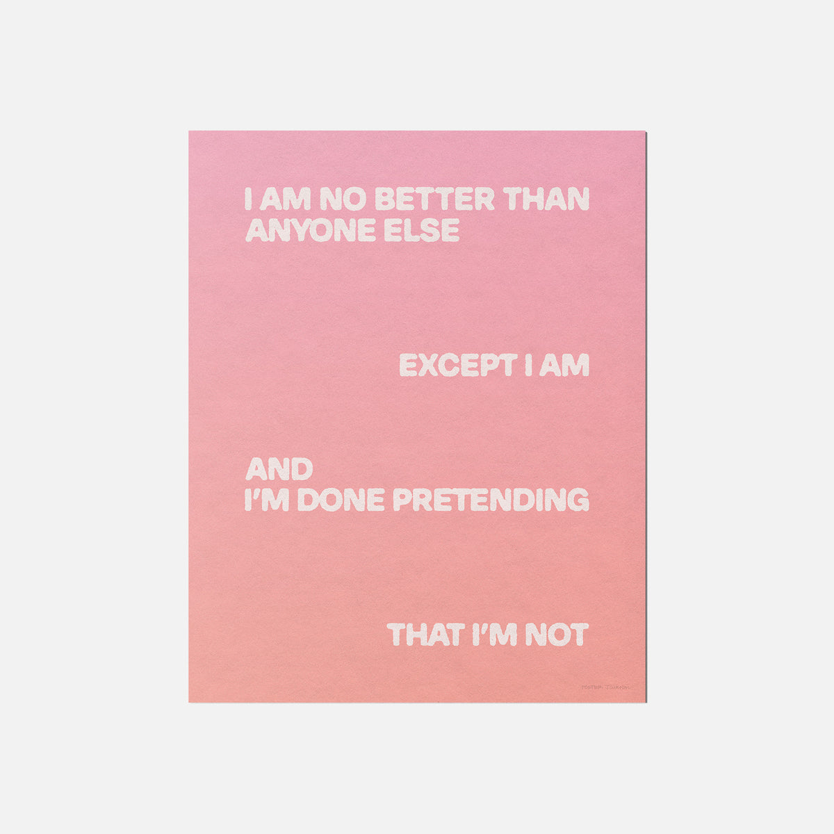 EXCEPT PRINT