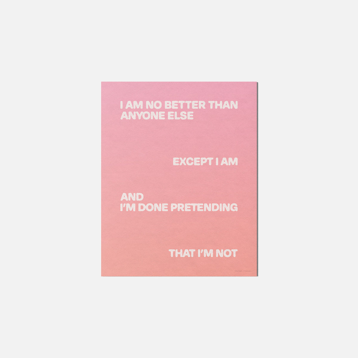EXCEPT PRINT