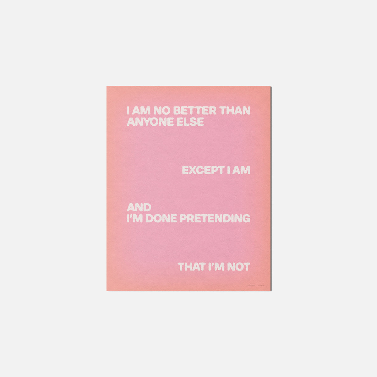 EXCEPT PRINT