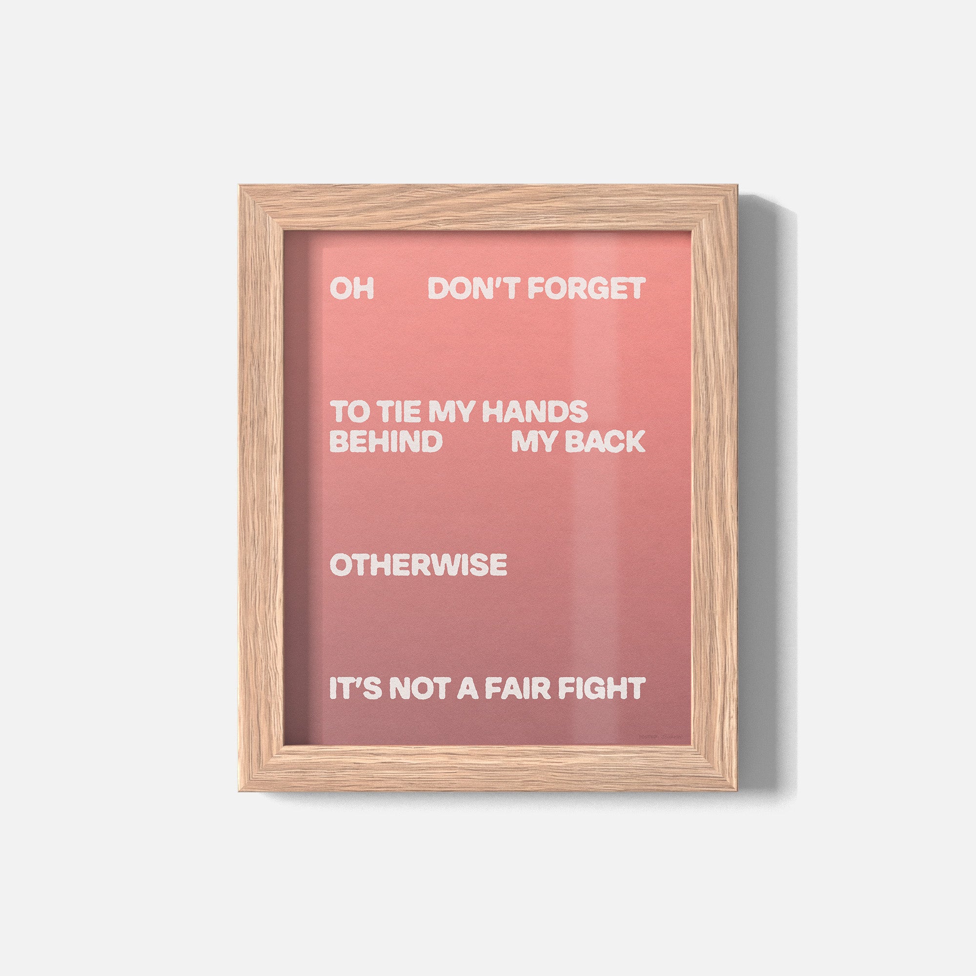 FIGHT PRINT