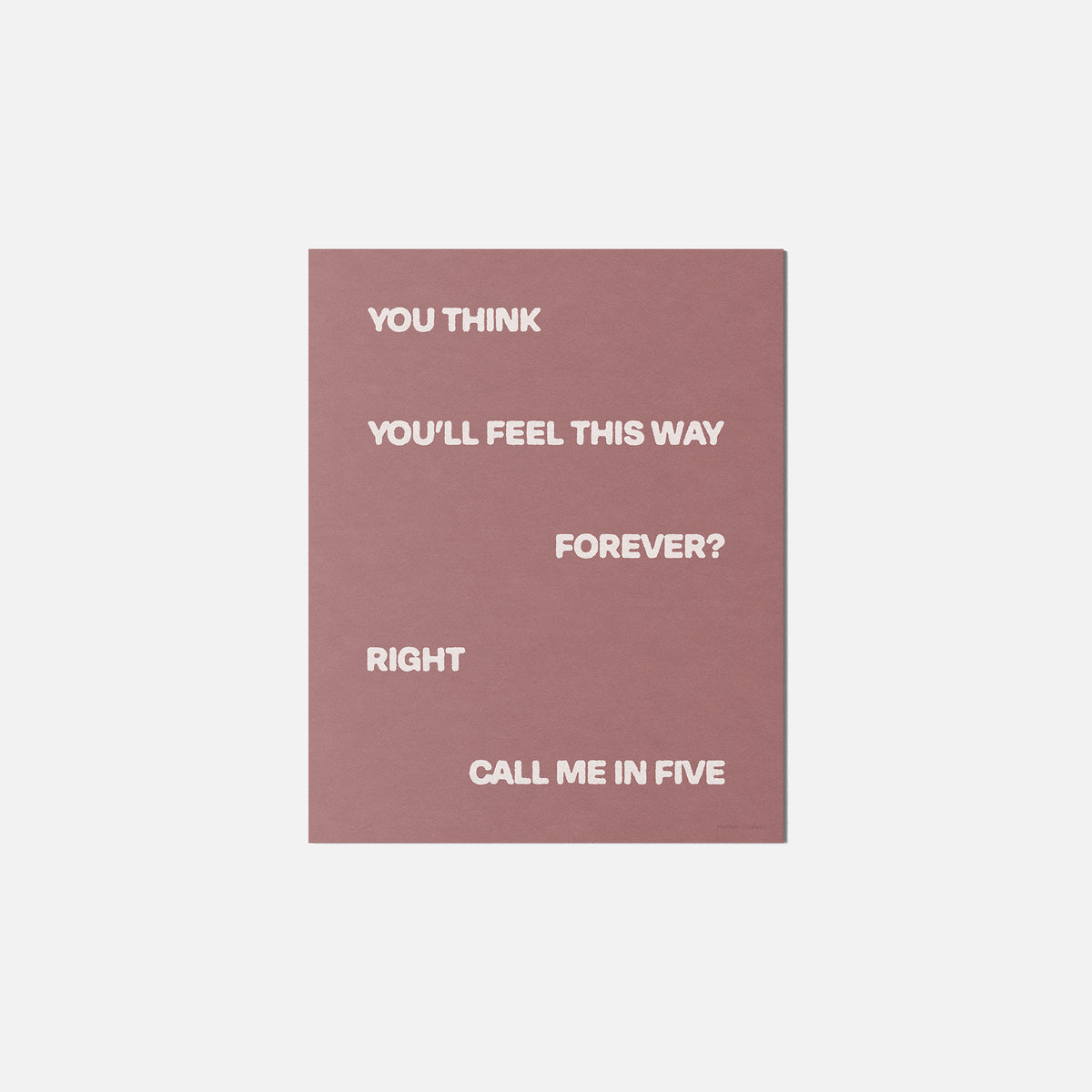 FIVE PRINT