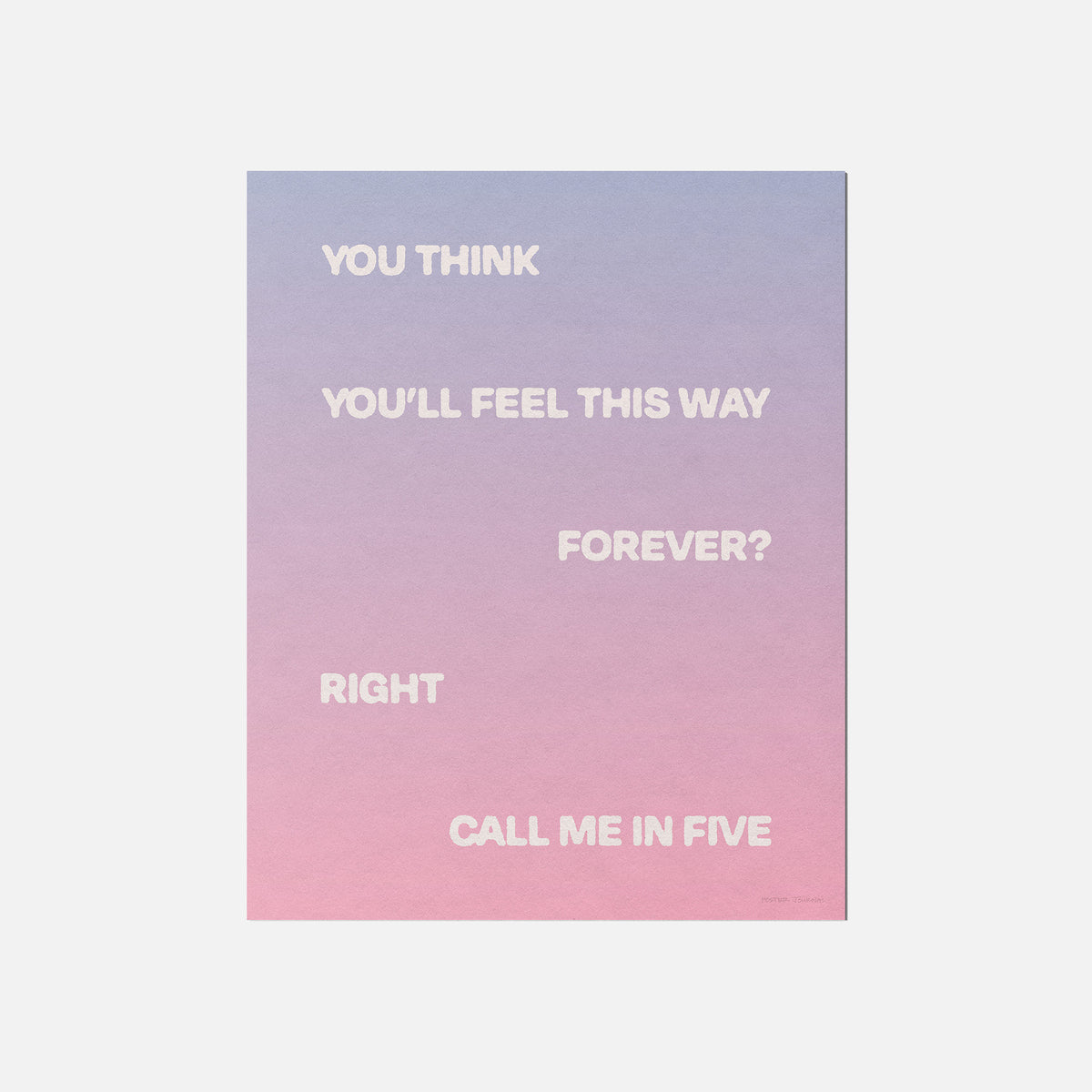 FIVE PRINT