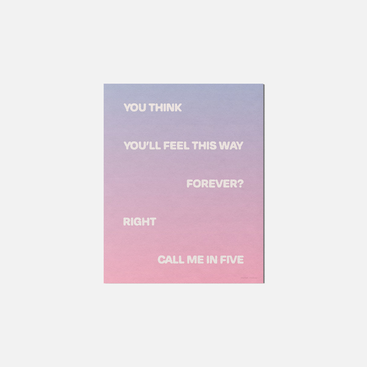 FIVE PRINT