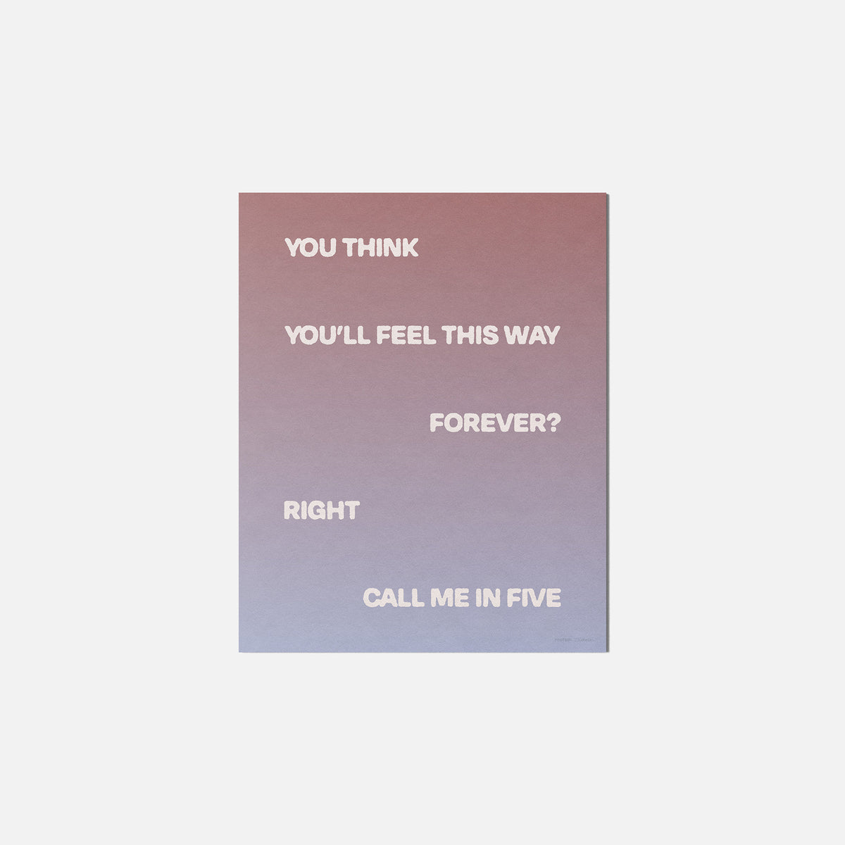 FIVE PRINT