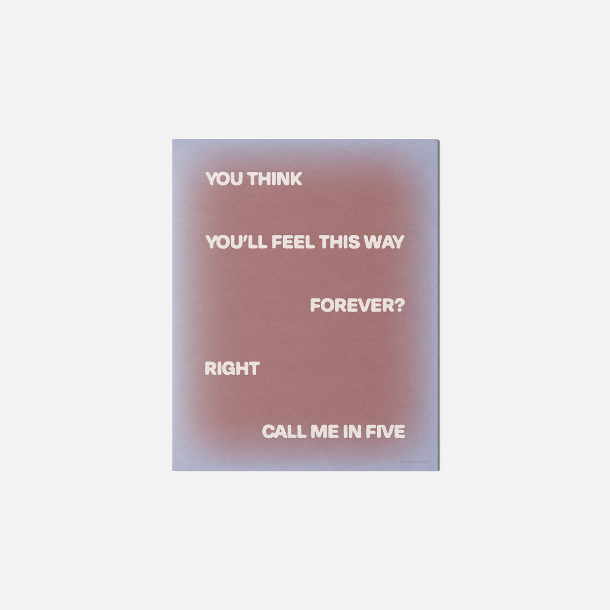 FIVE PRINT