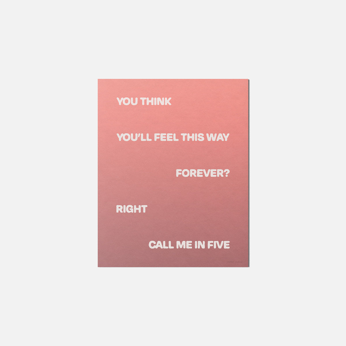 FIVE PRINT