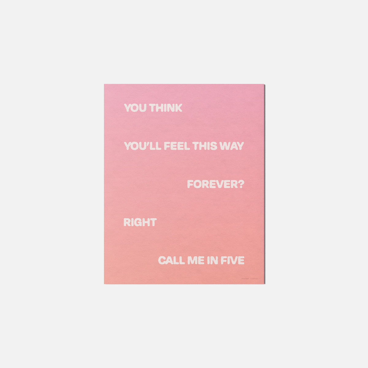 FIVE PRINT