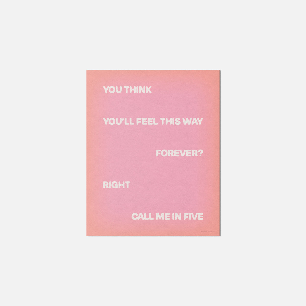FIVE PRINT