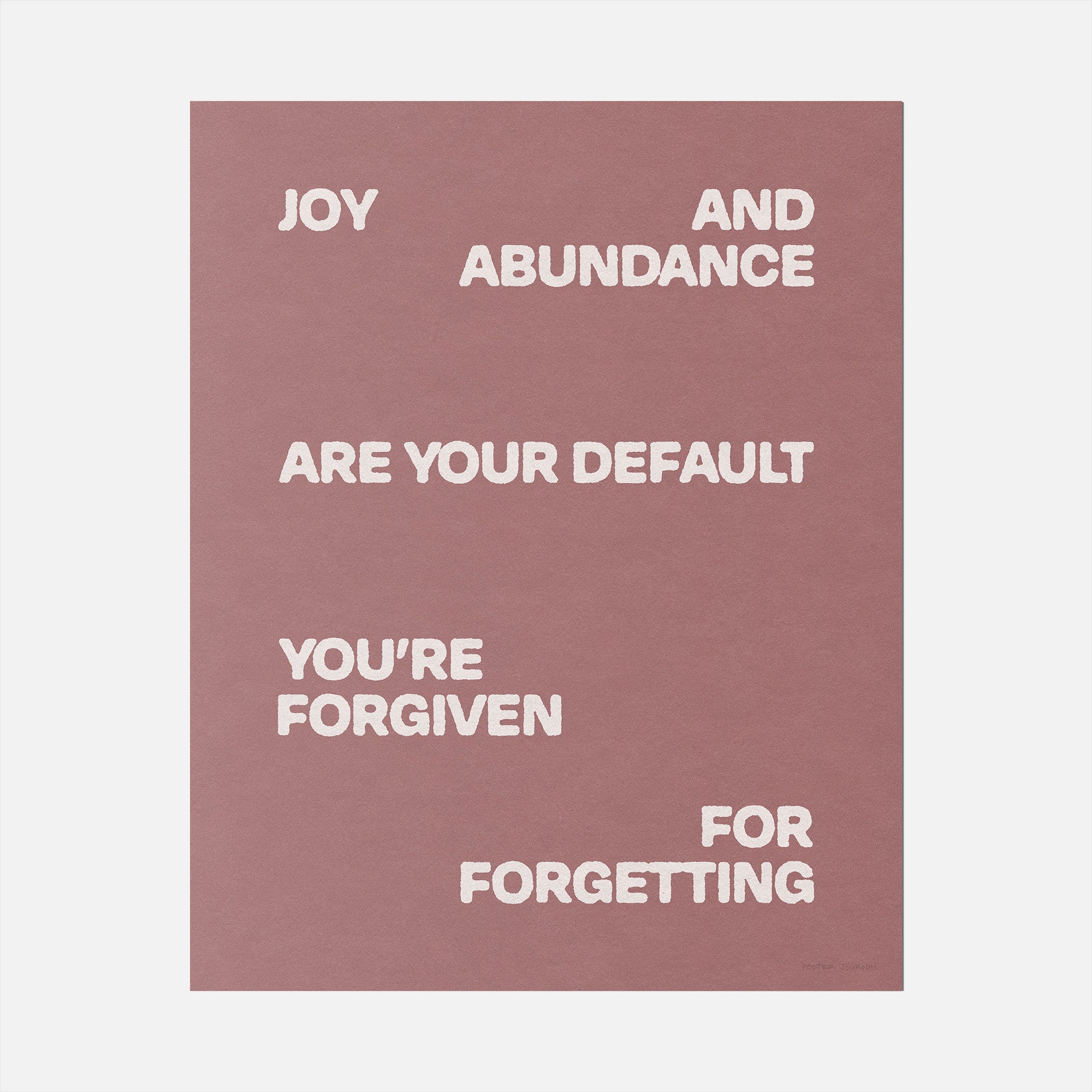 FORGIVEN PRINT