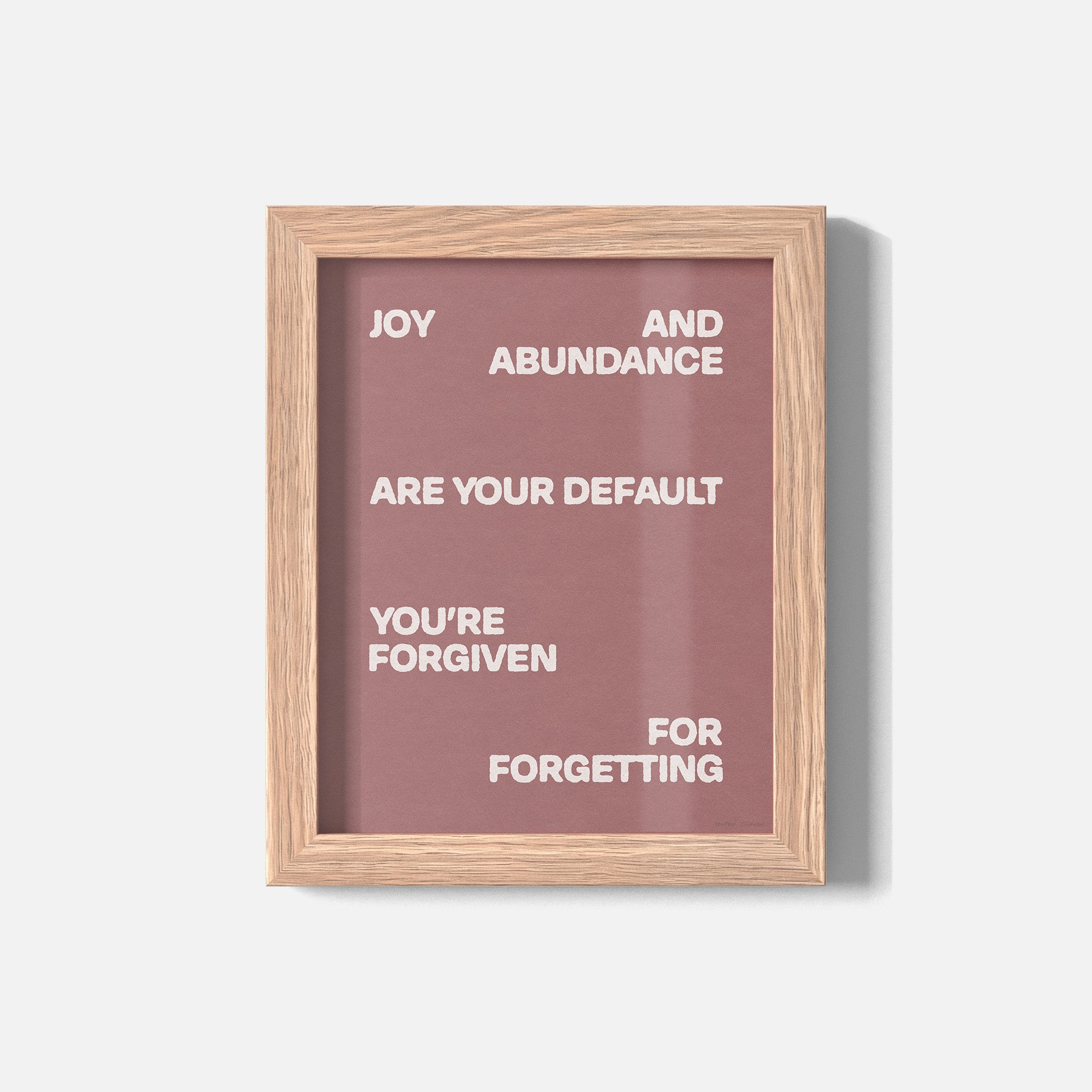 FORGIVEN PRINT