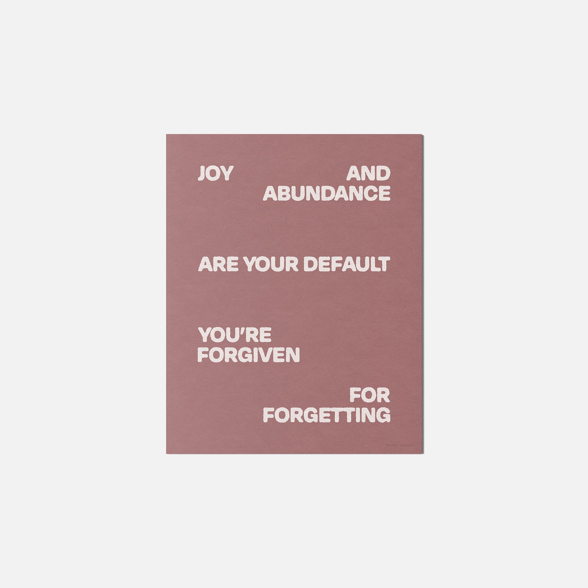 FORGIVEN PRINT