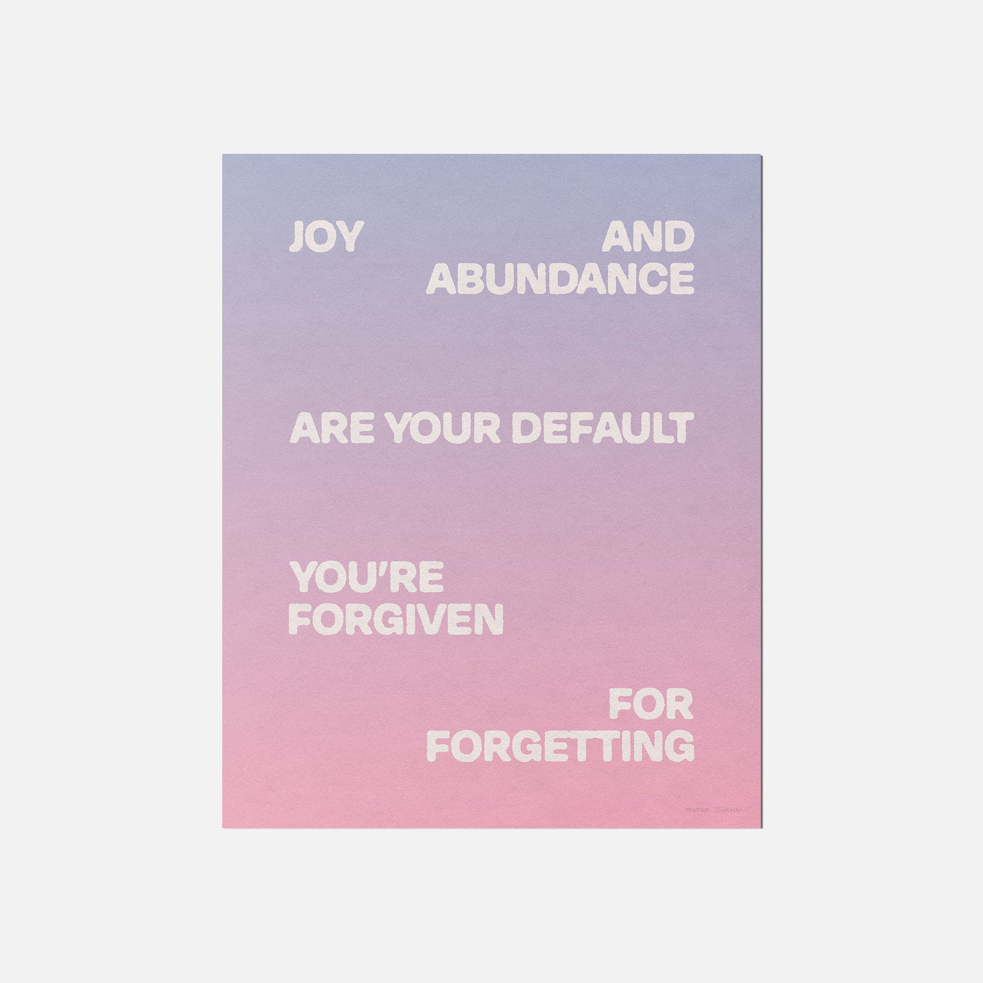 FORGIVEN PRINT