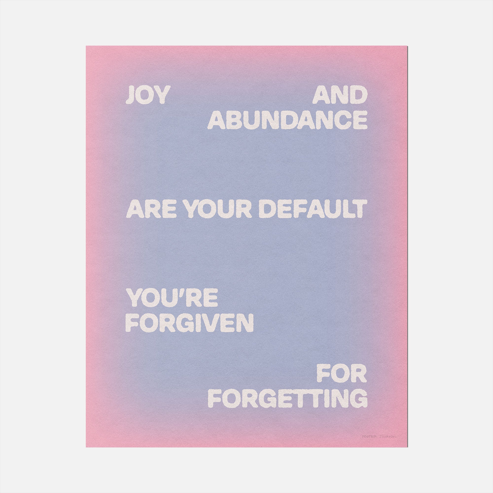 FORGIVEN PRINT