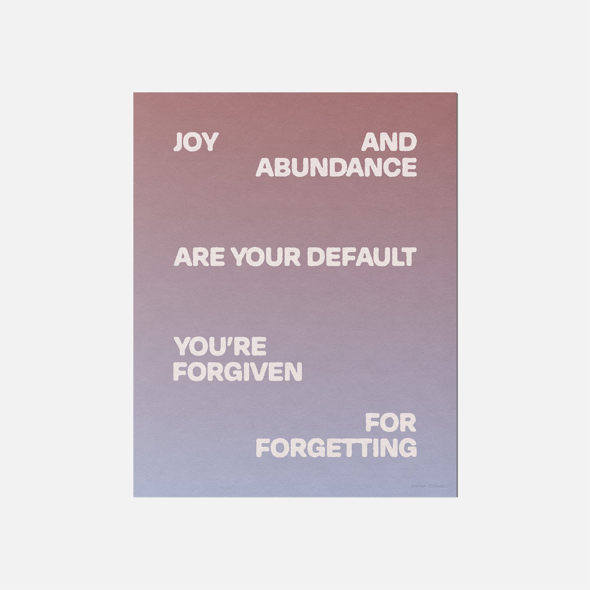 FORGIVEN PRINT