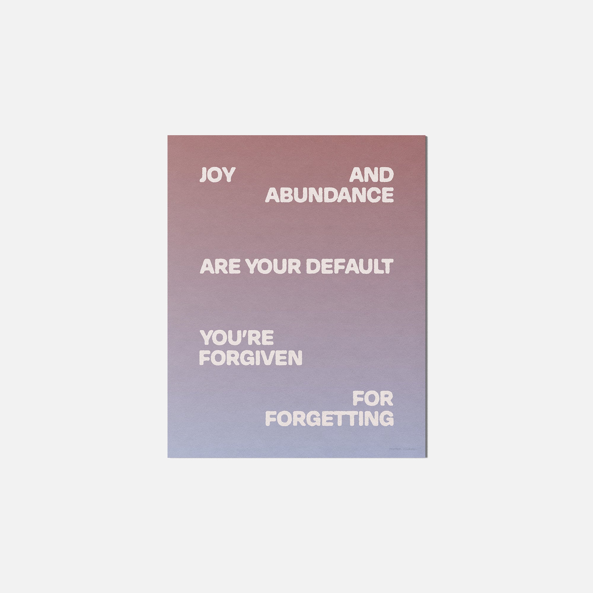 FORGIVEN PRINT