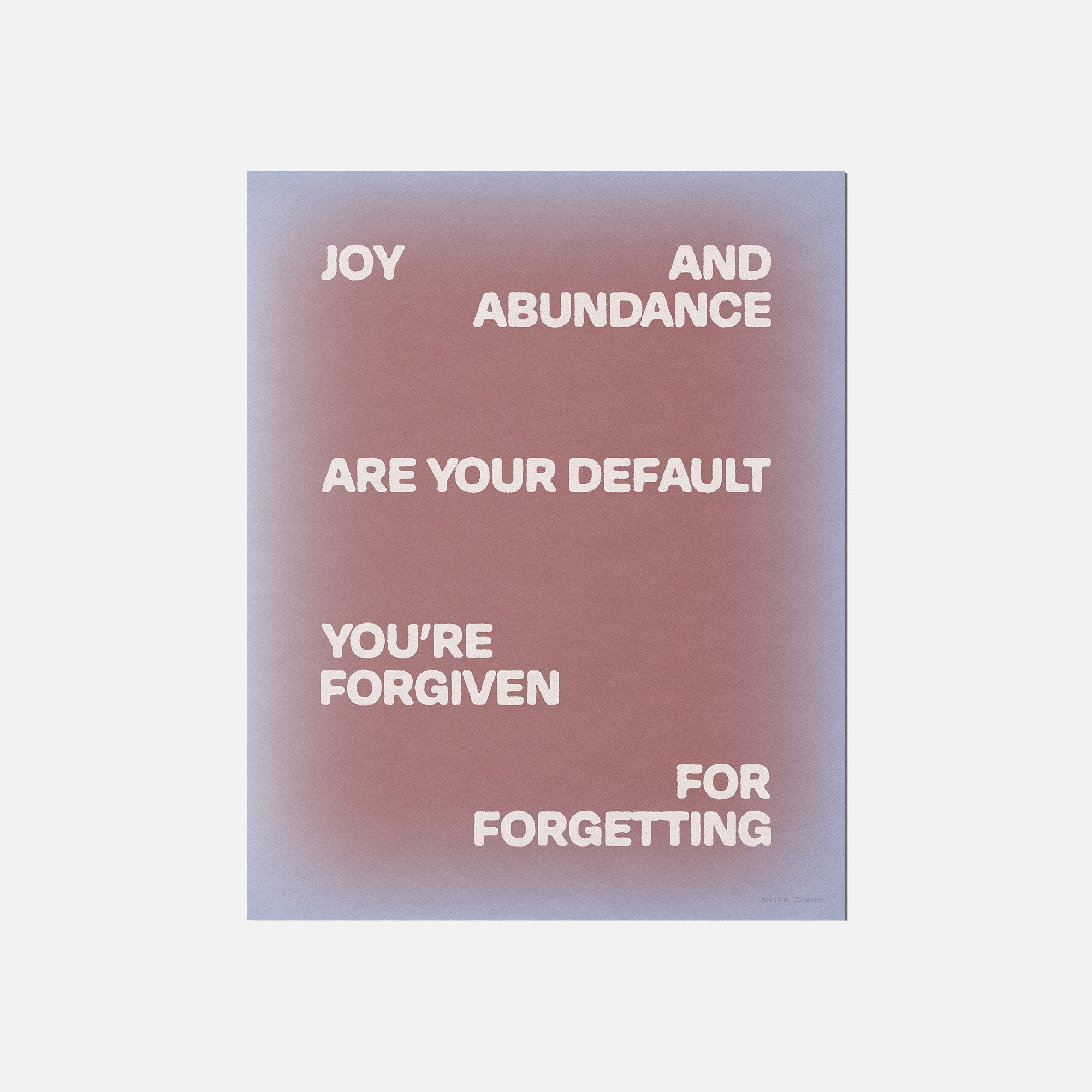 FORGIVEN PRINT
