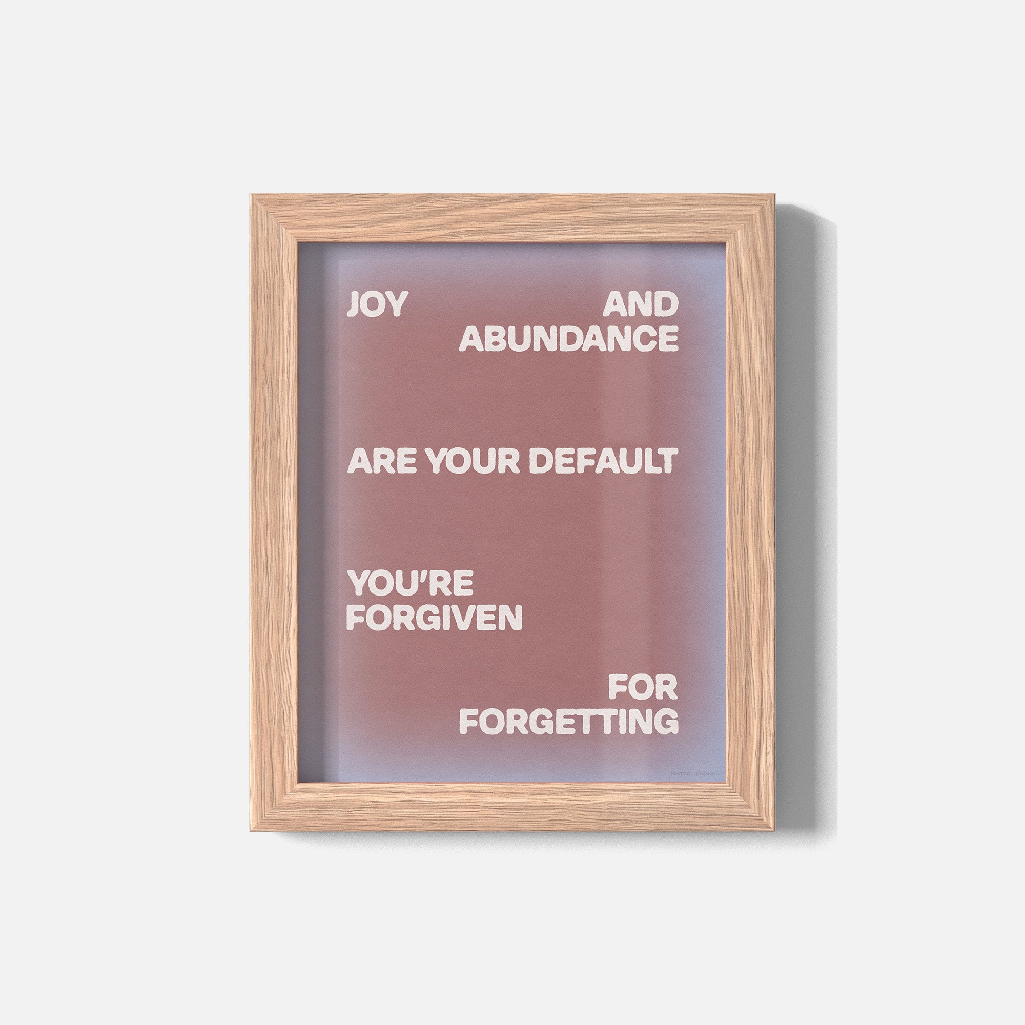 FORGIVEN PRINT