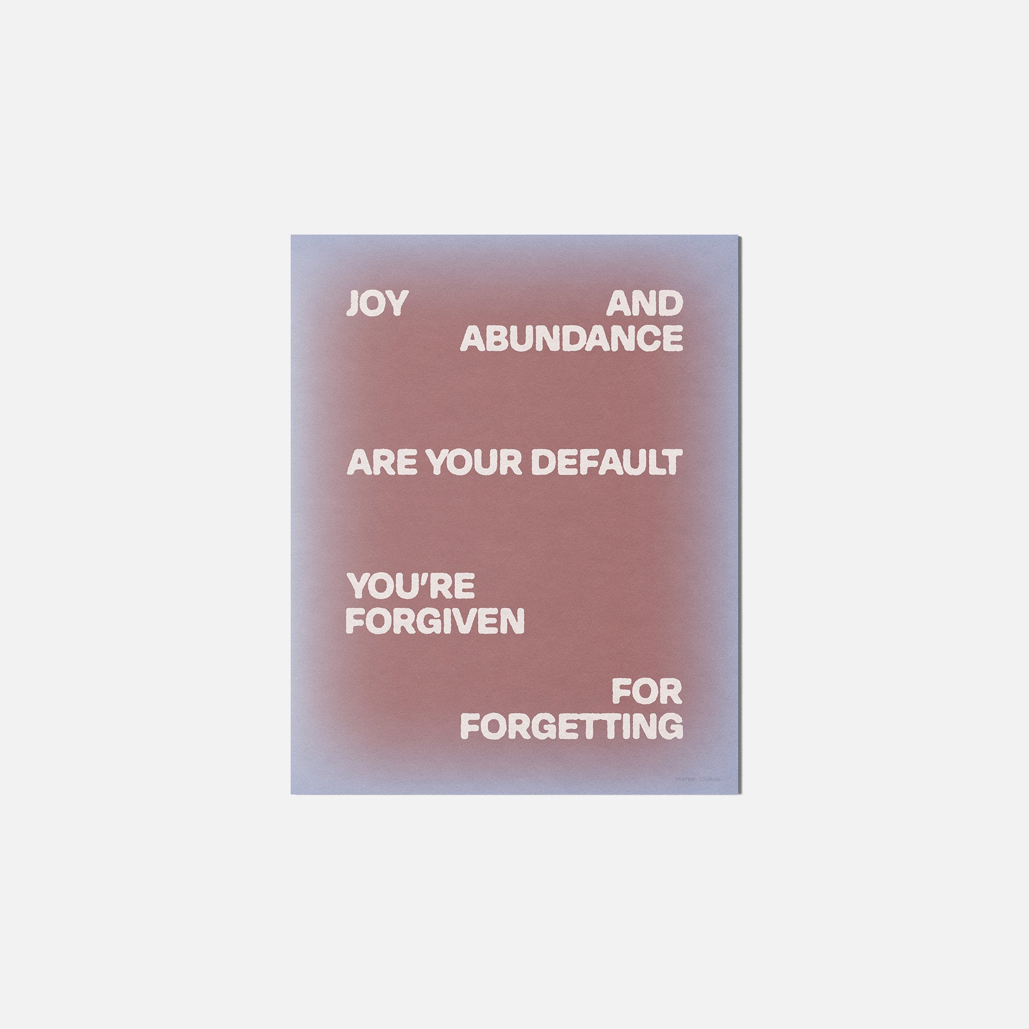 FORGIVEN PRINT