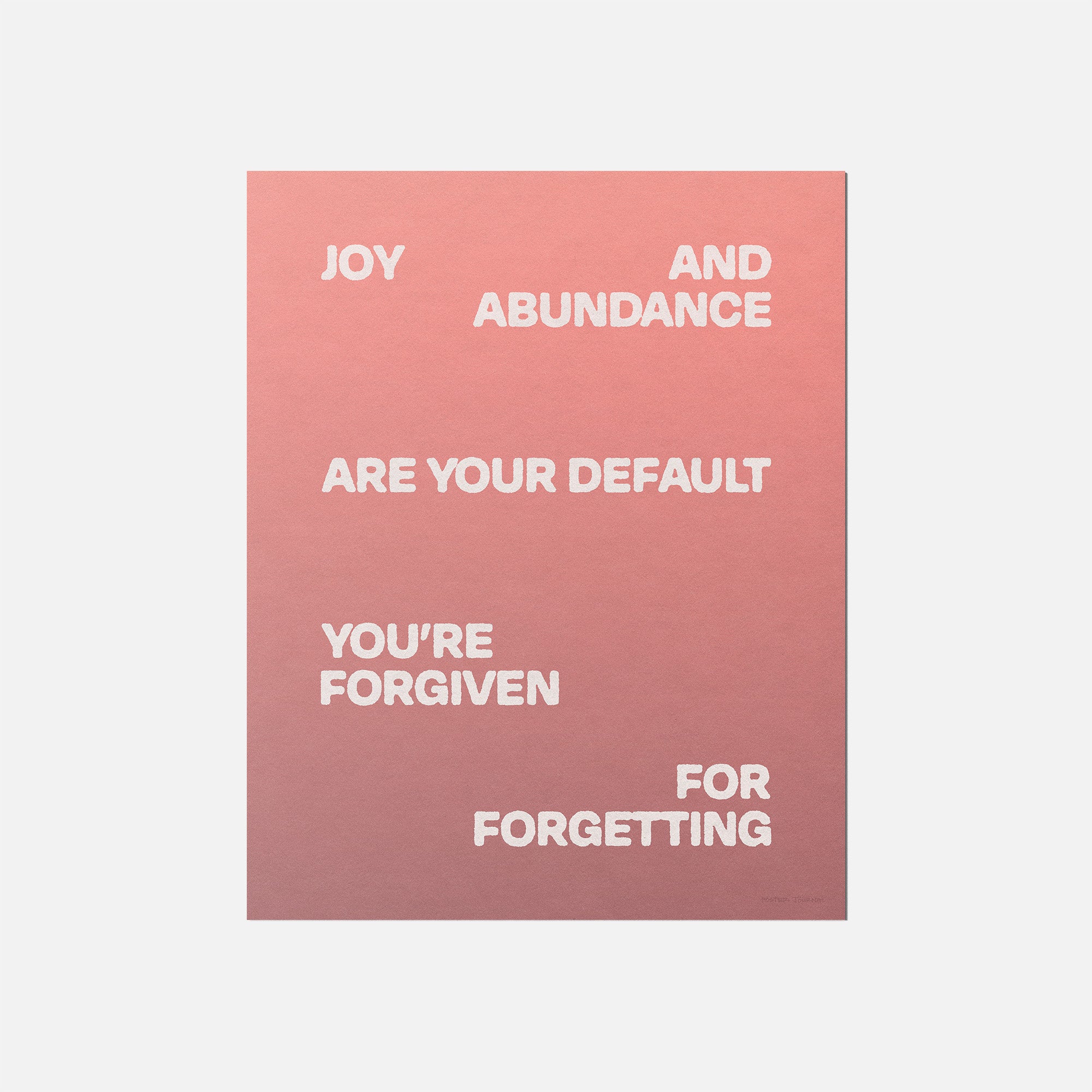 FORGIVEN PRINT
