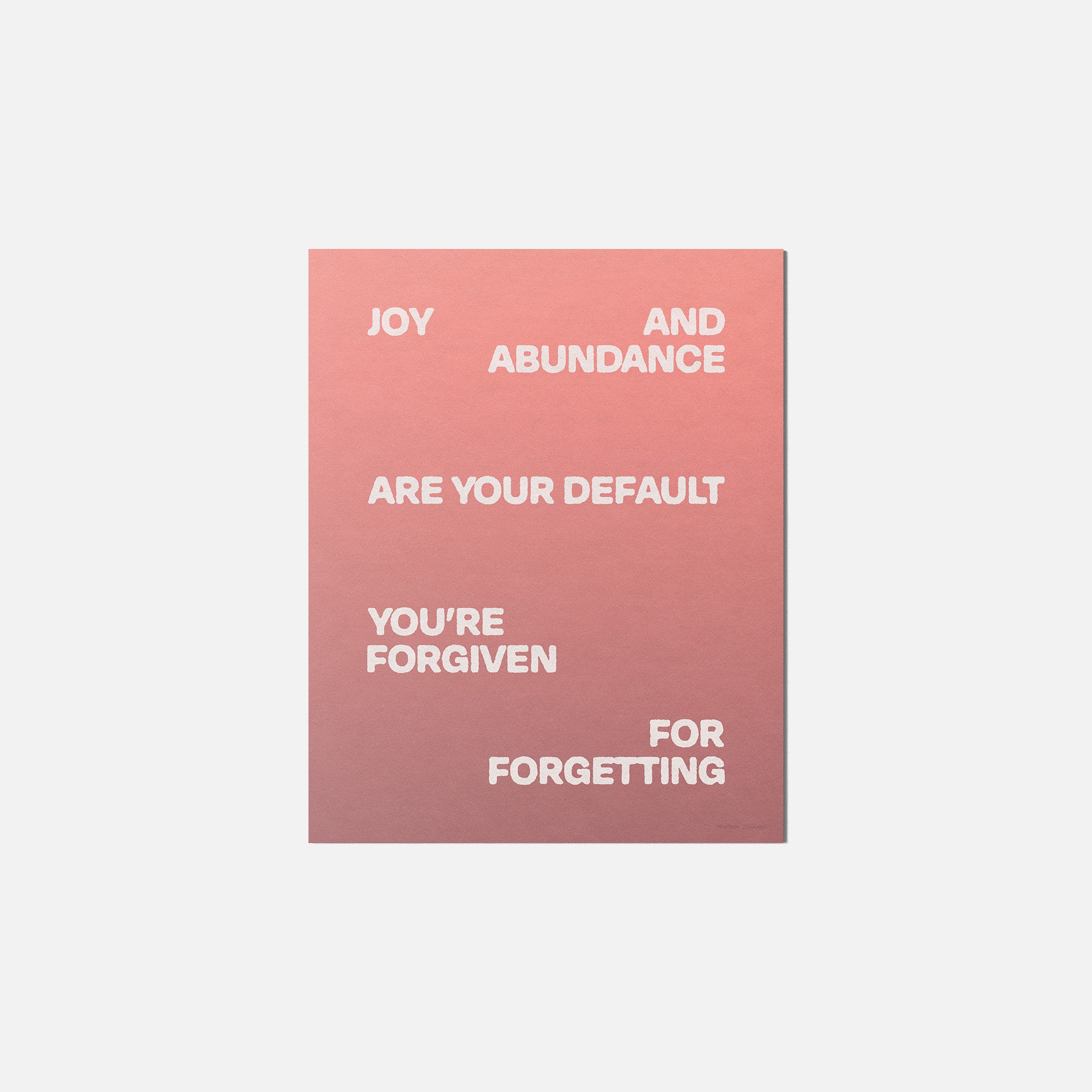 FORGIVEN PRINT
