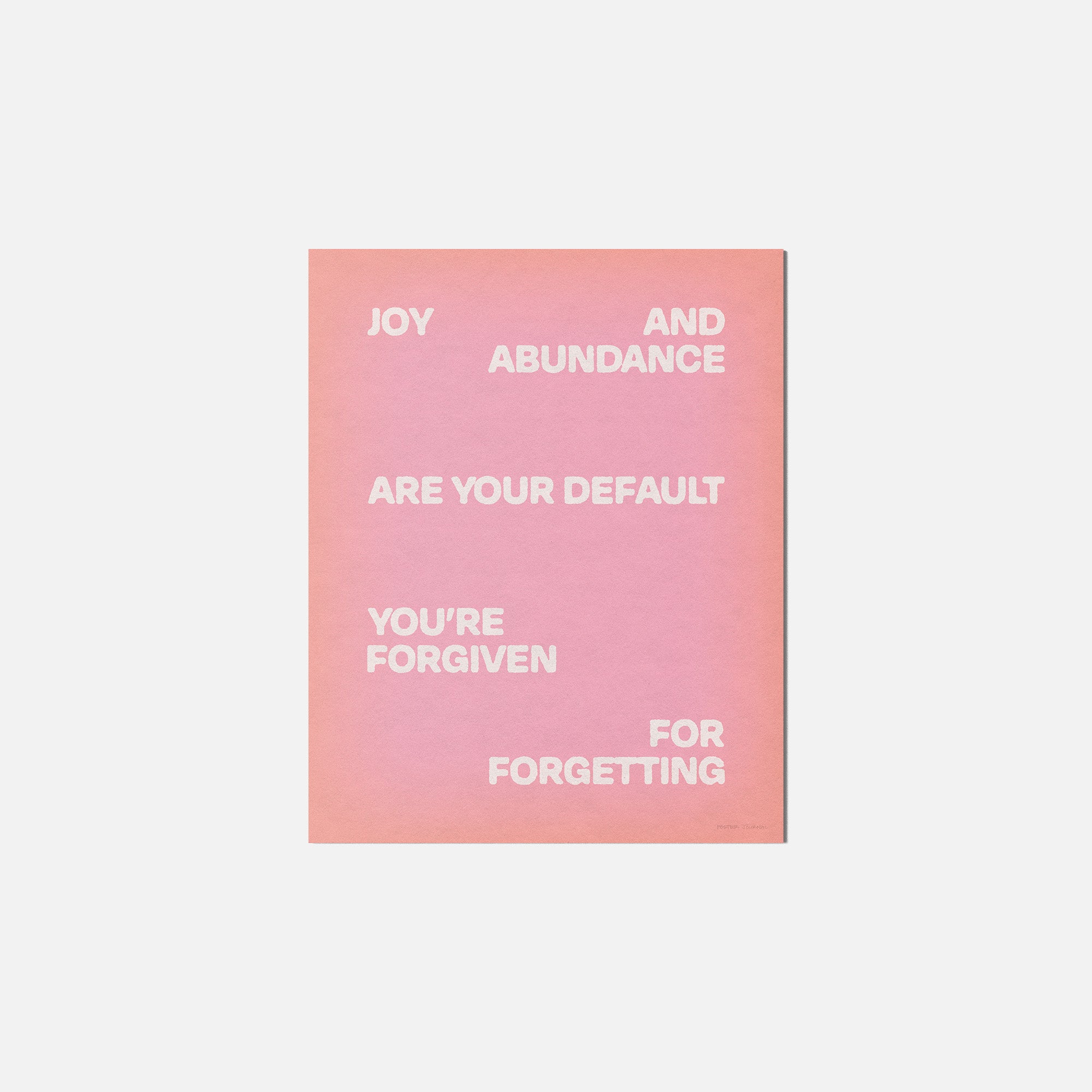 FORGIVEN PRINT