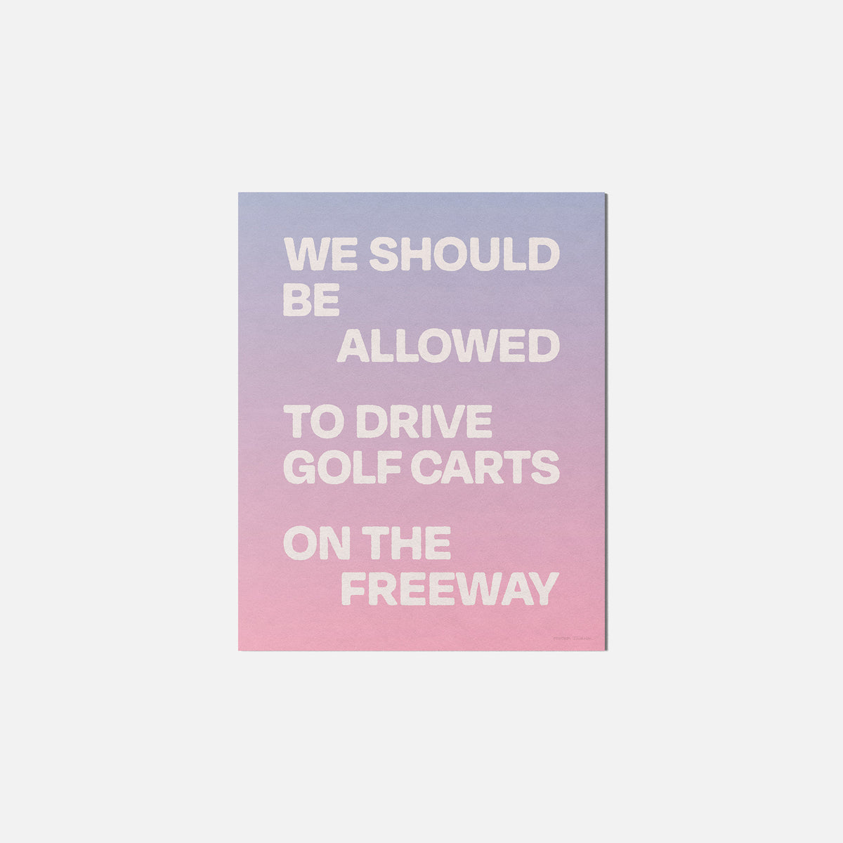 FREEWAY PRINT