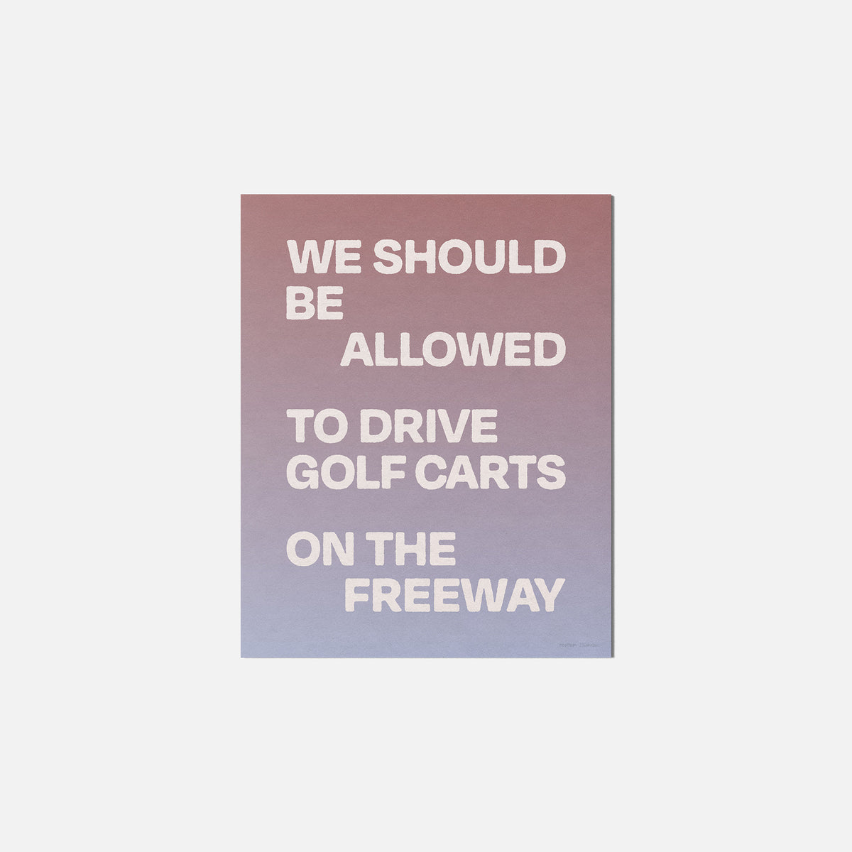 FREEWAY PRINT