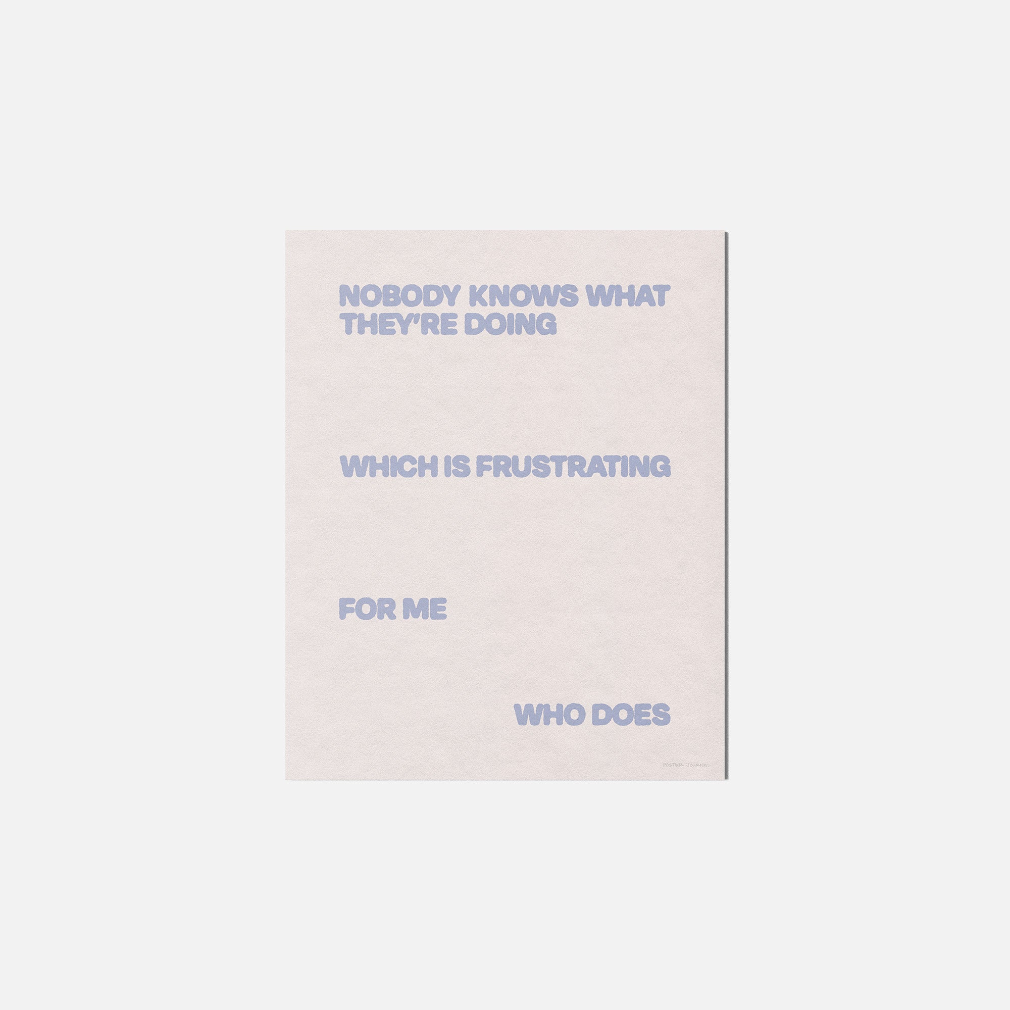 FRUSTRATING PRINT