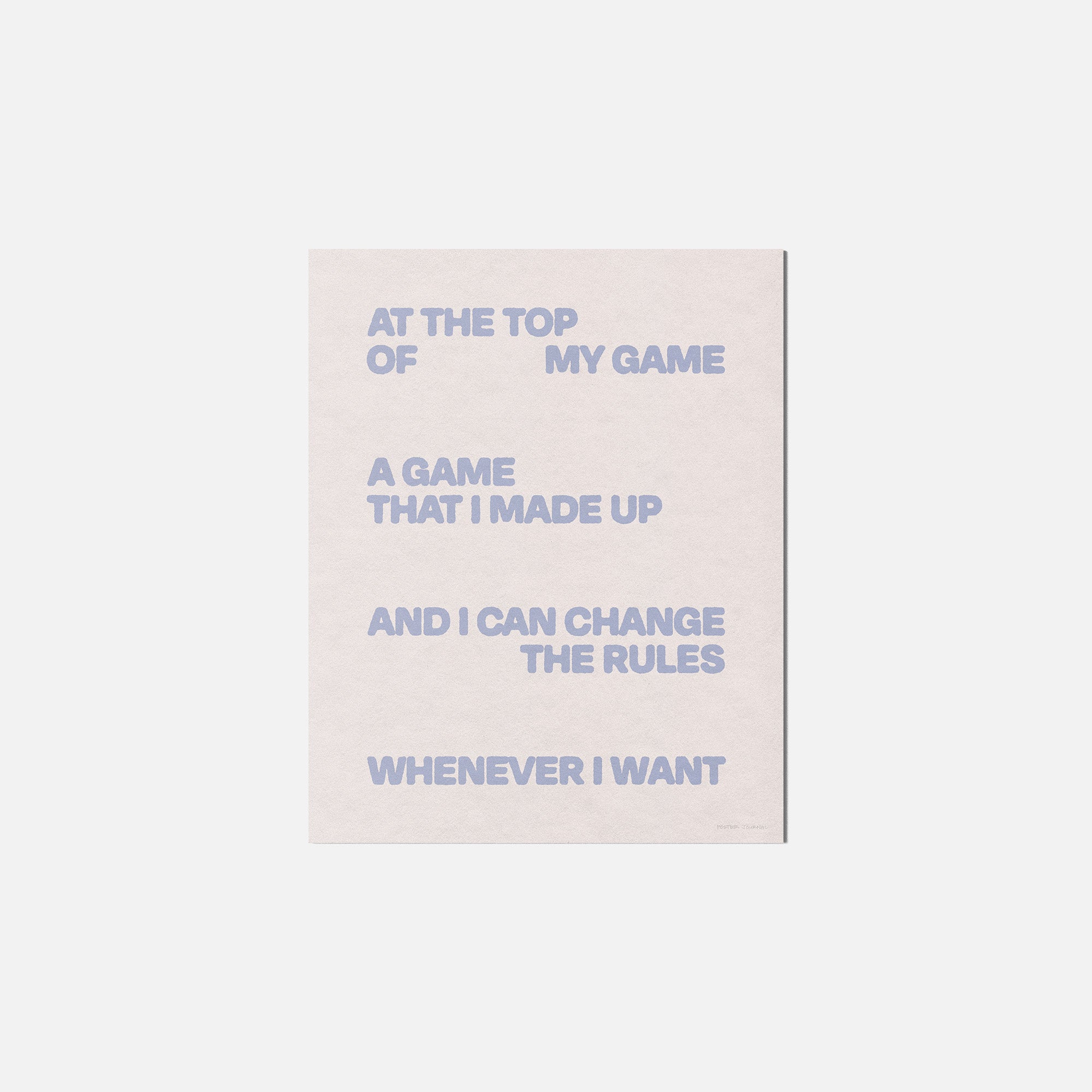 GAME PRINT