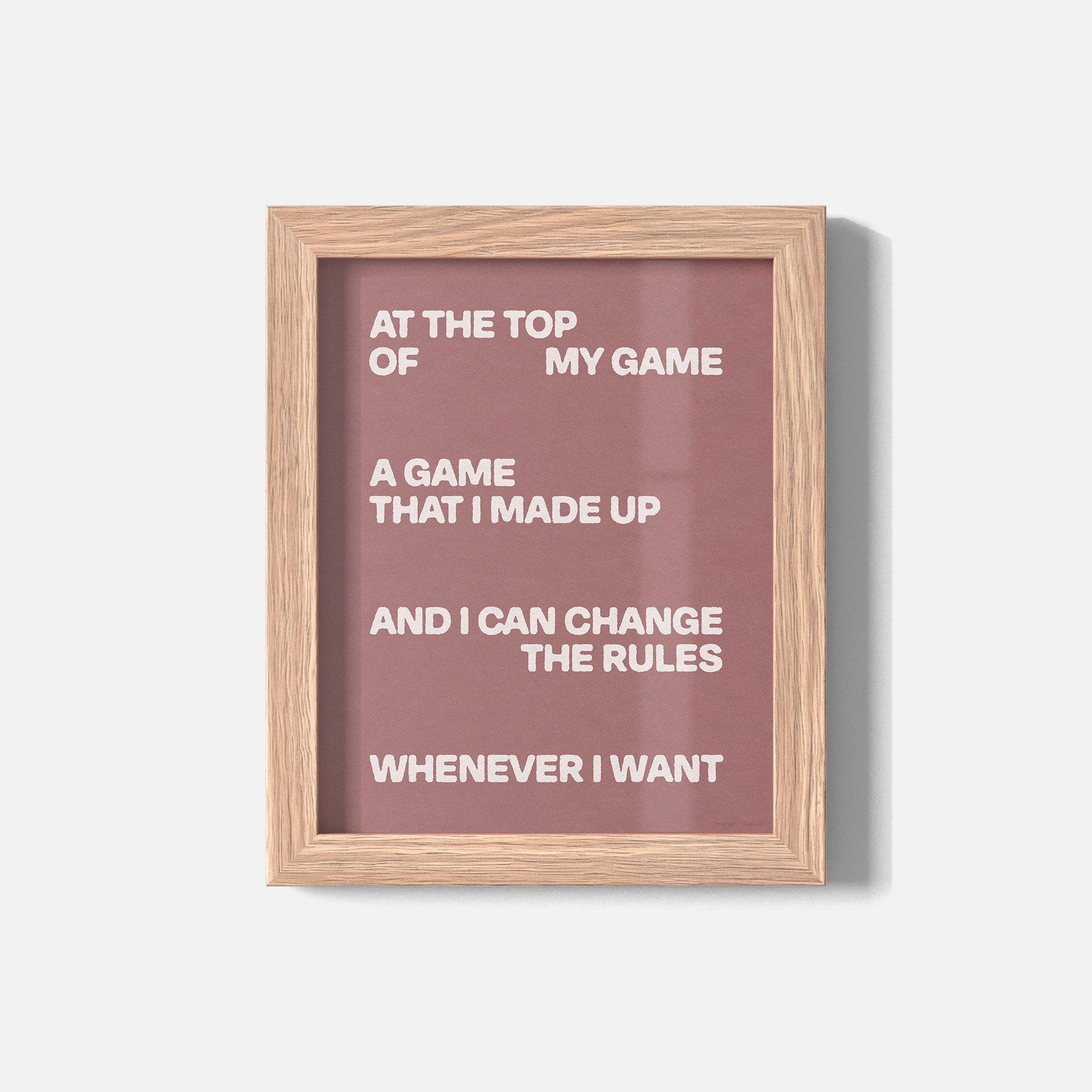 GAME PRINT