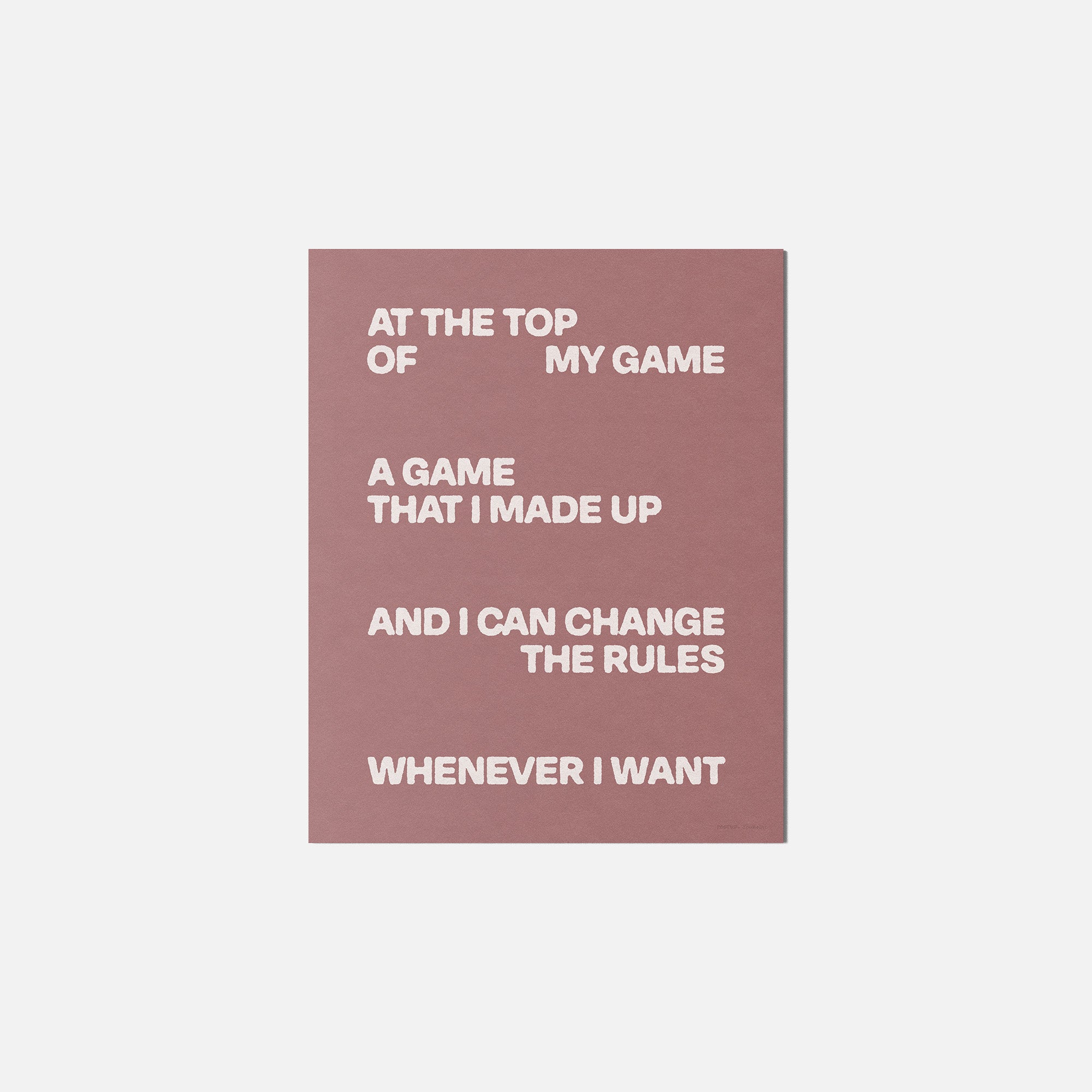 GAME PRINT
