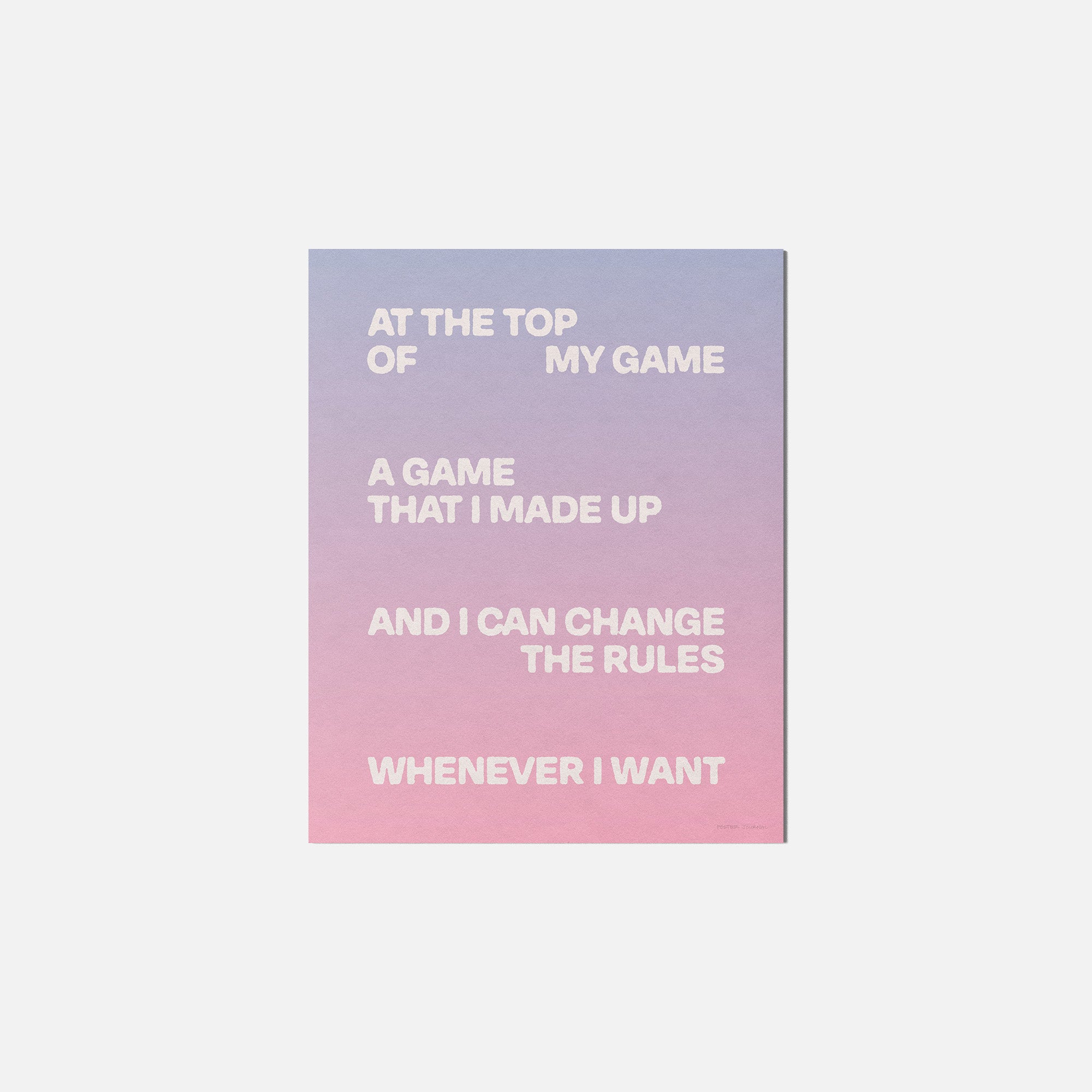 GAME PRINT