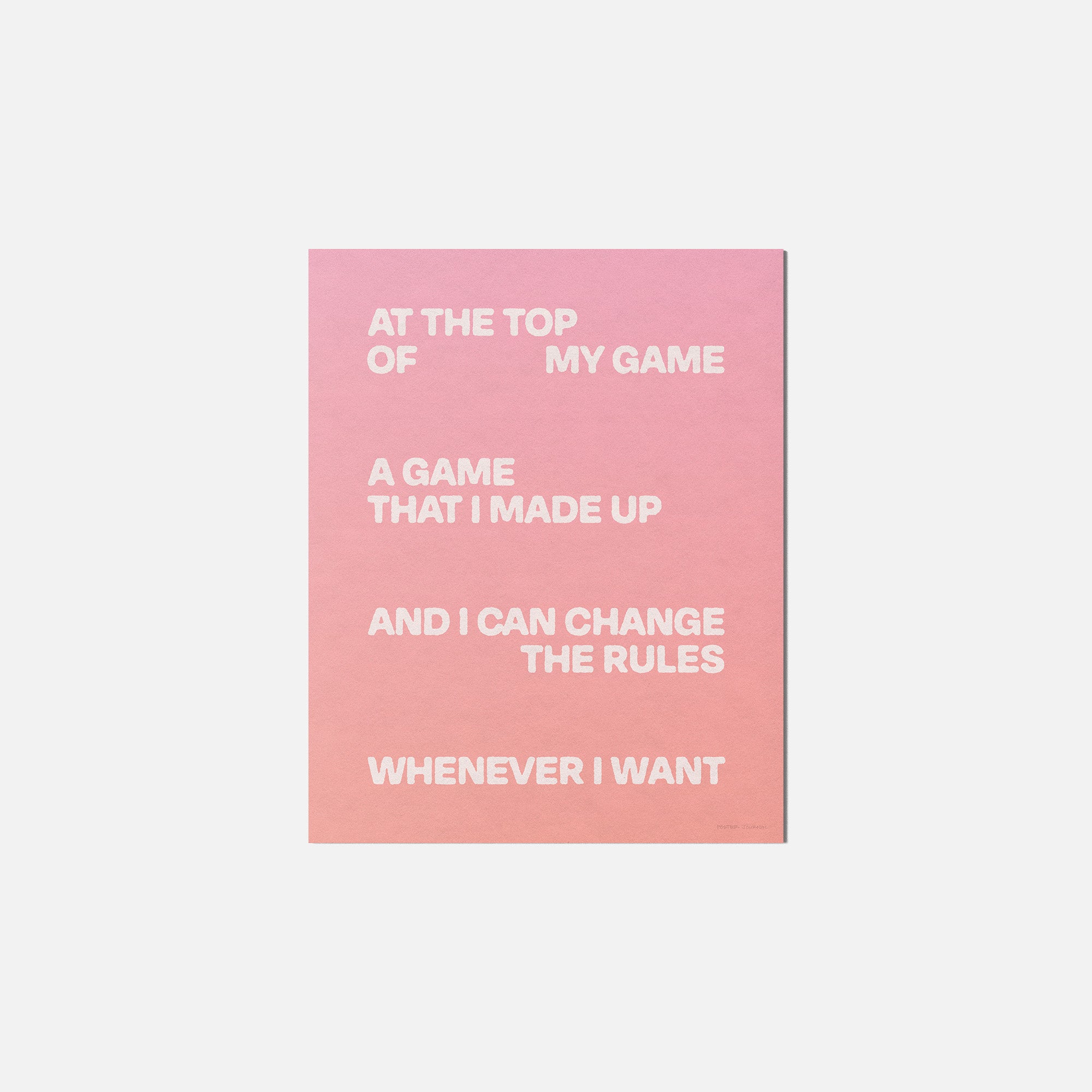 GAME PRINT