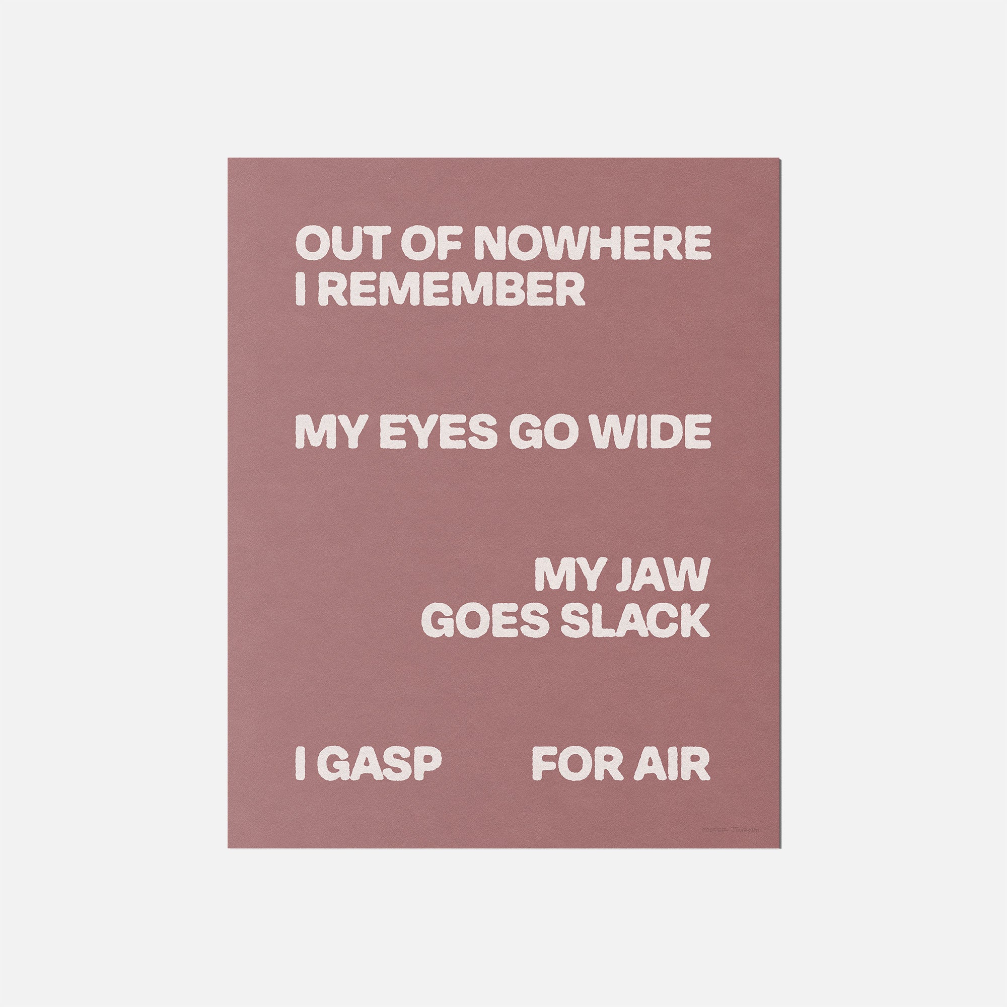 GASP PRINT