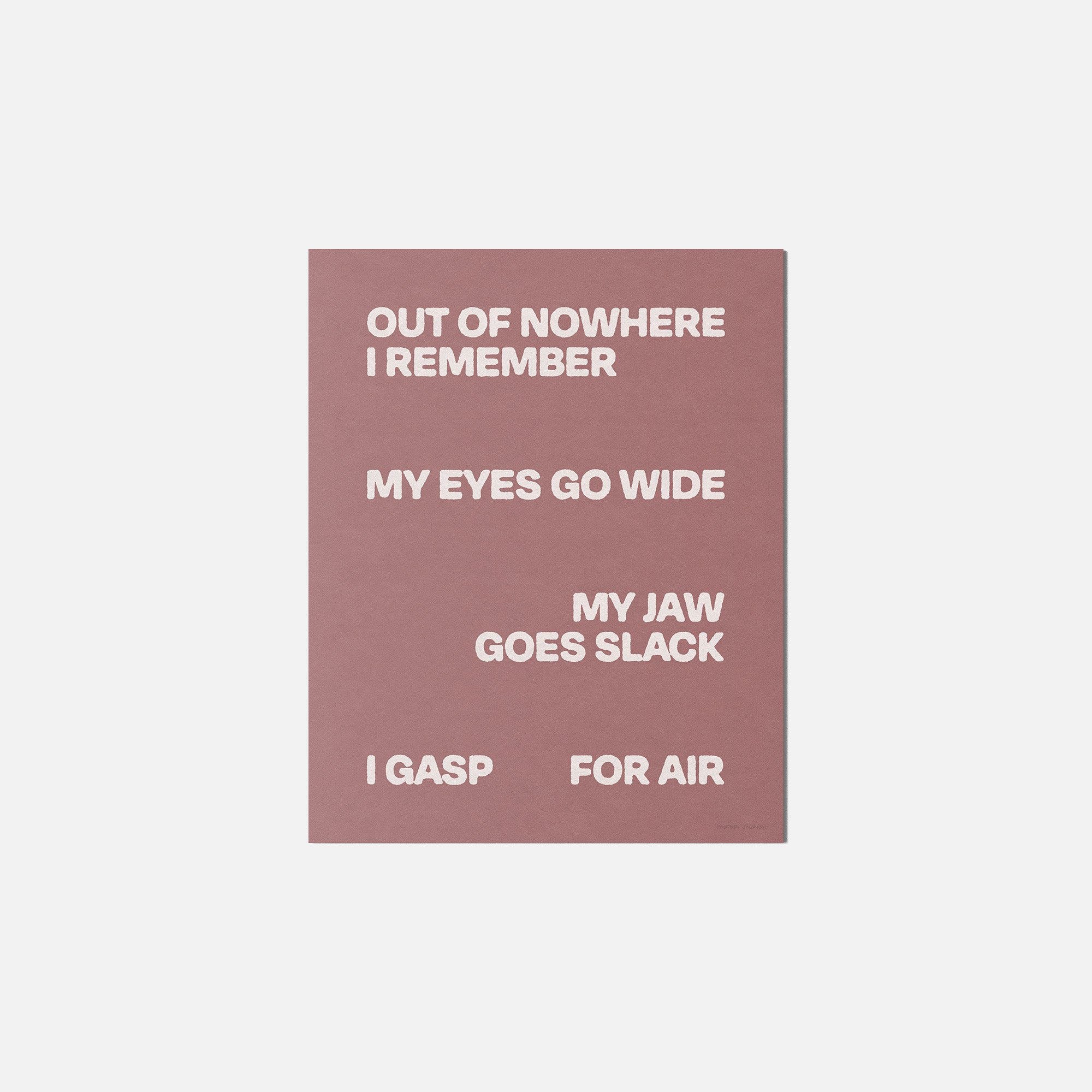 GASP PRINT