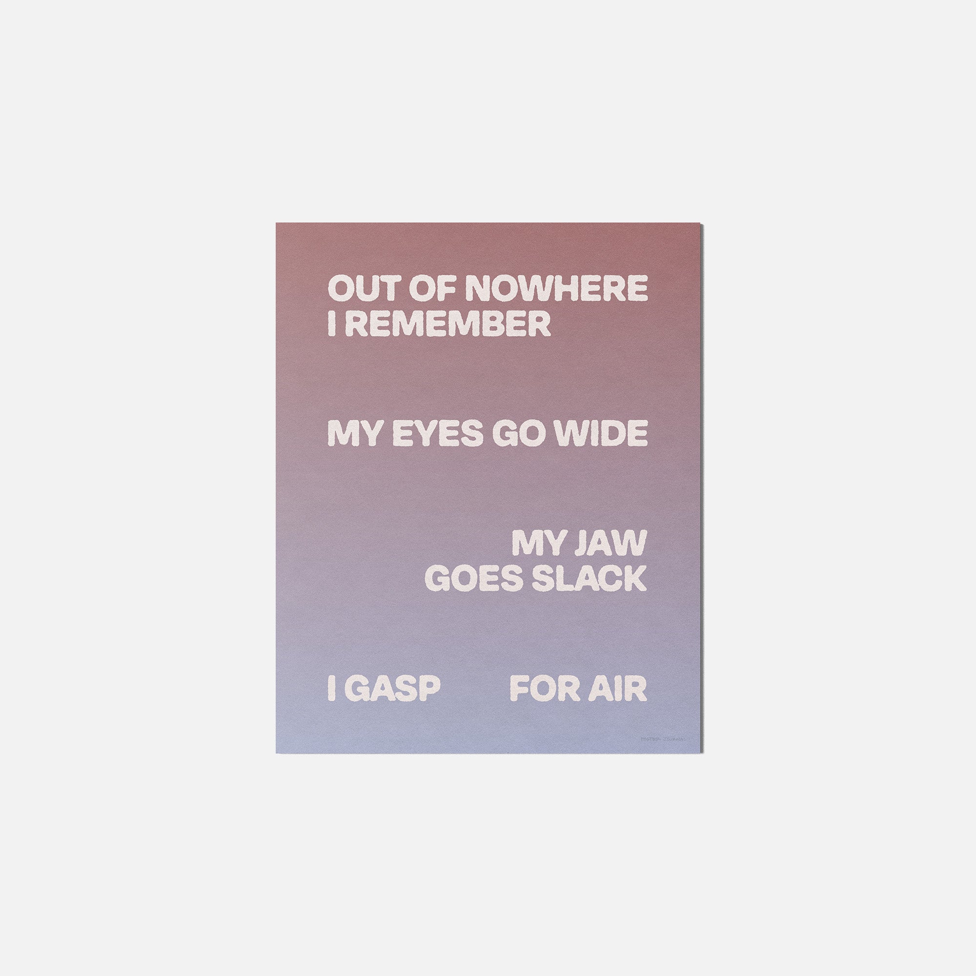 GASP PRINT