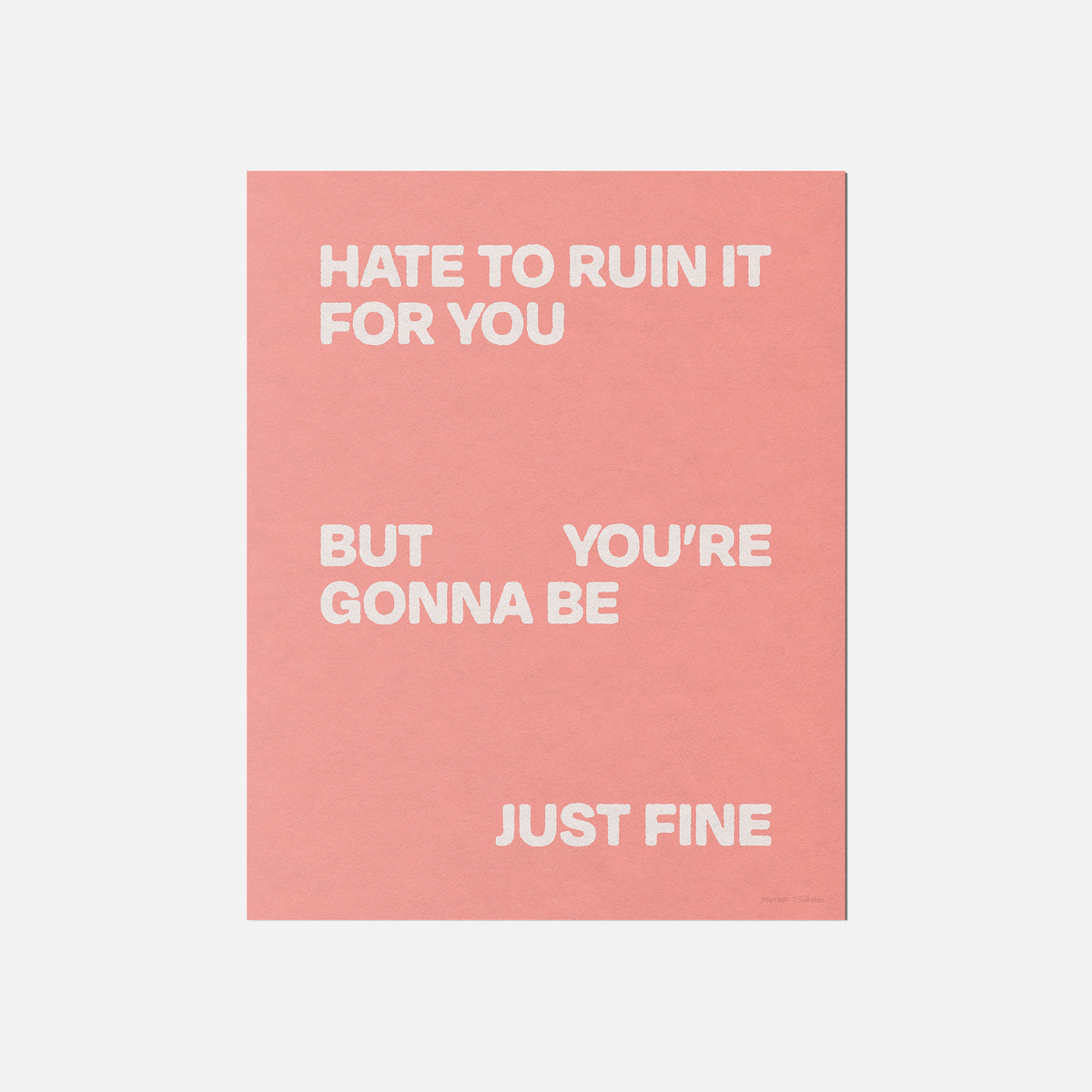 GONNA PRINT