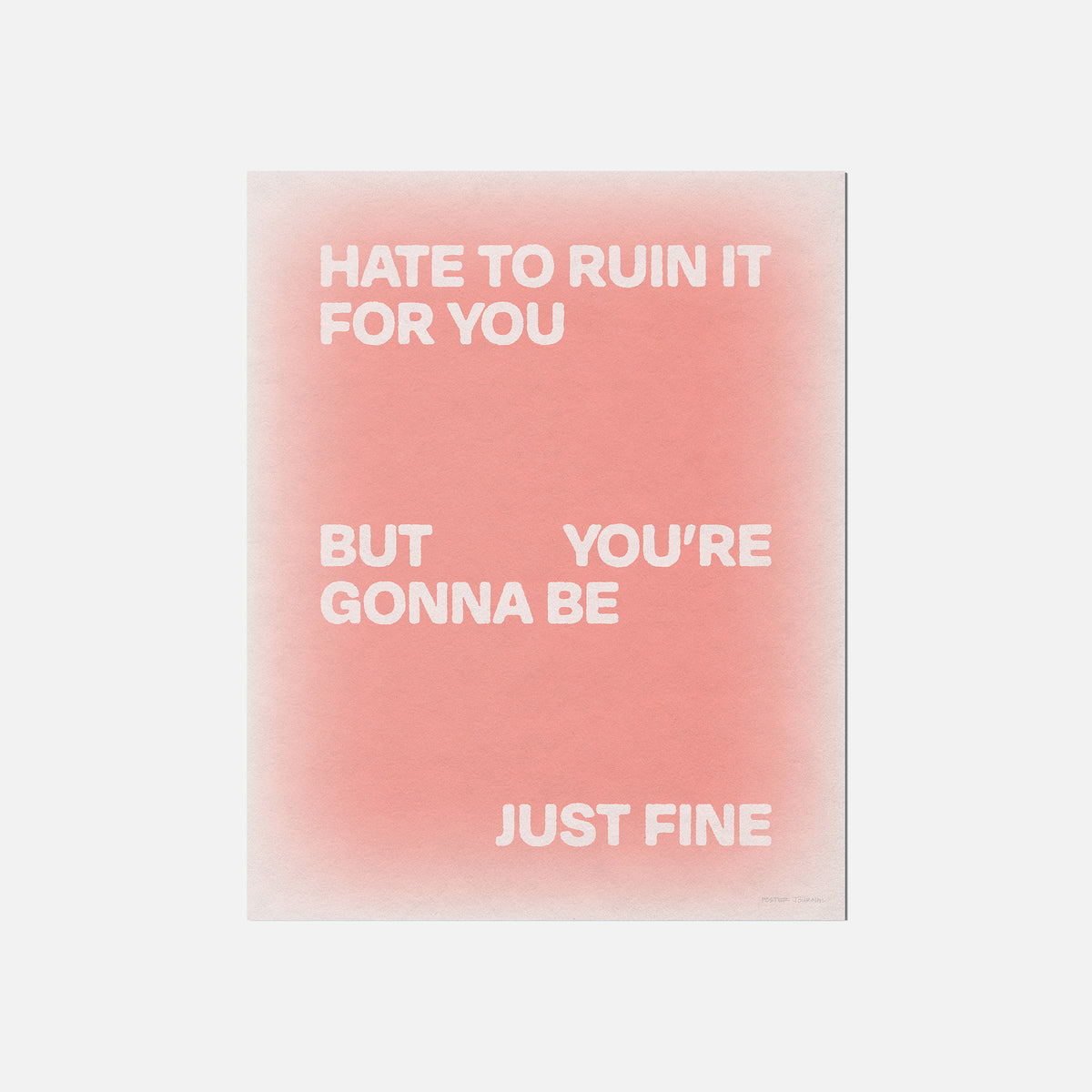 GONNA PRINT