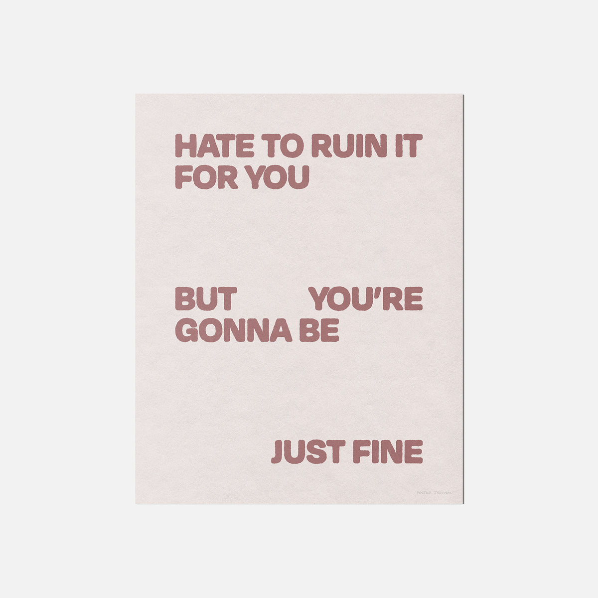 GONNA PRINT