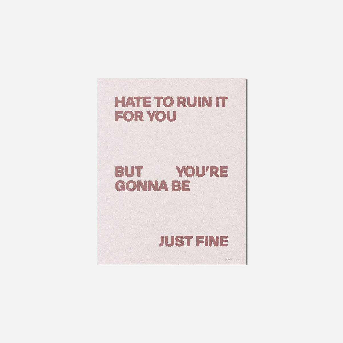 GONNA PRINT