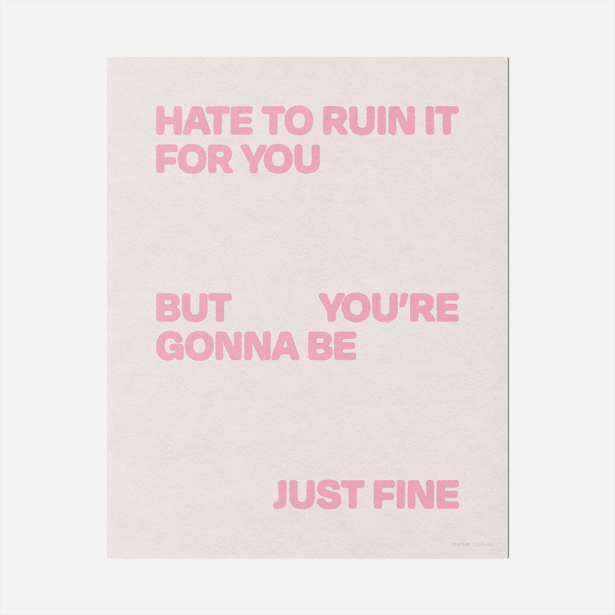 GONNA PRINT
