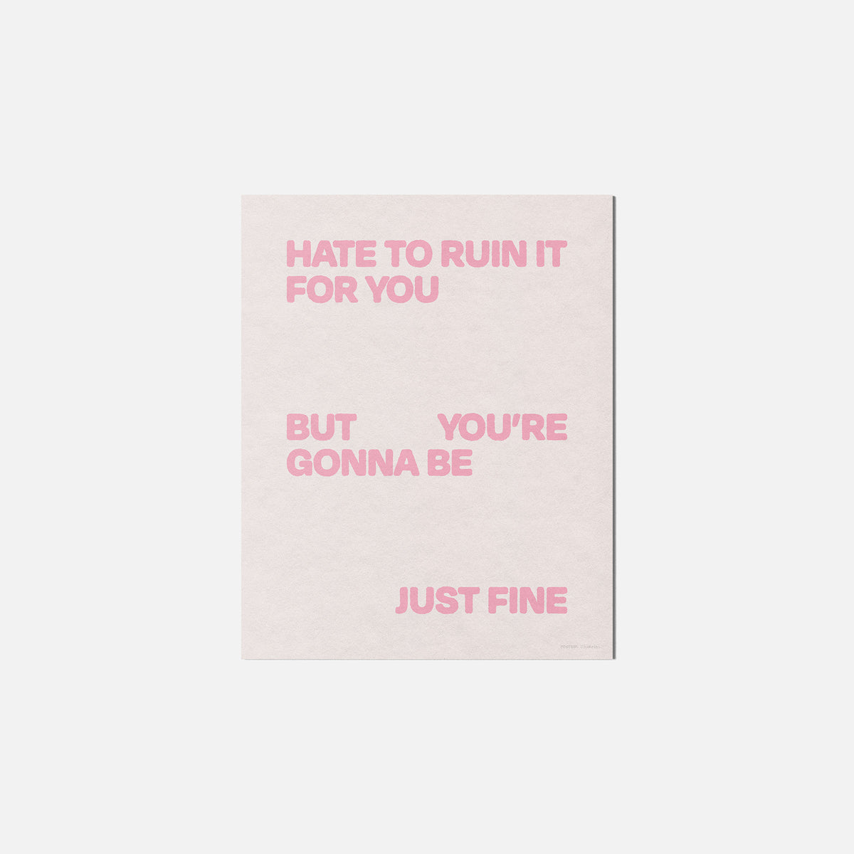 GONNA PRINT