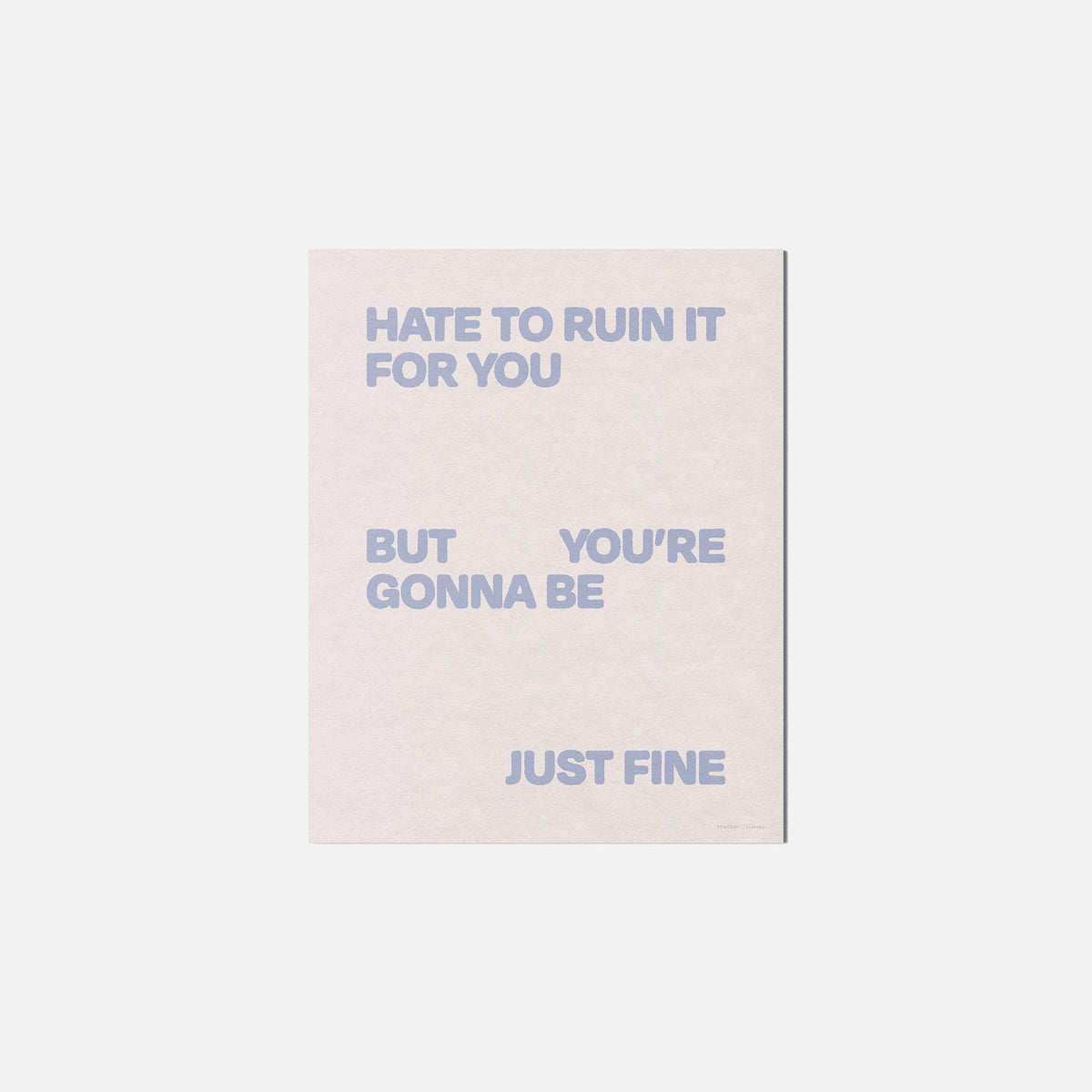 GONNA PRINT