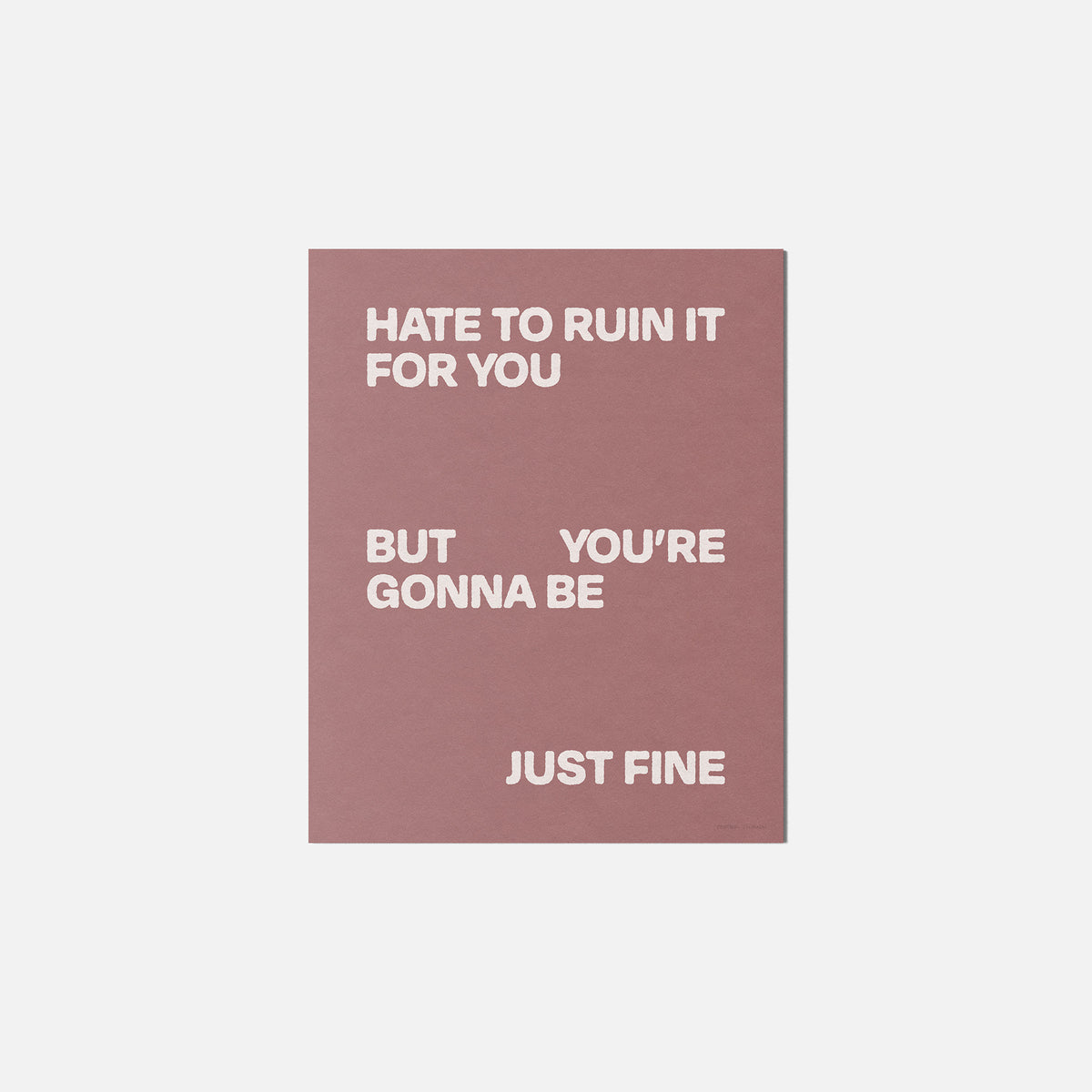 GONNA PRINT