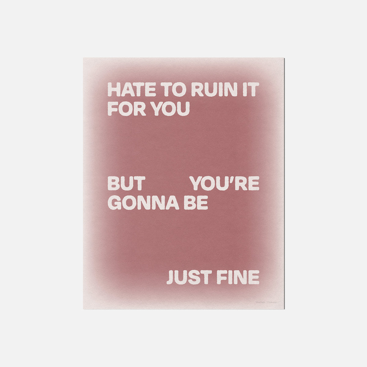 GONNA PRINT