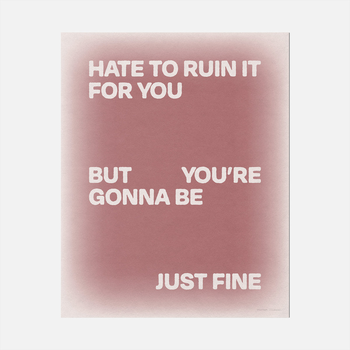 GONNA PRINT