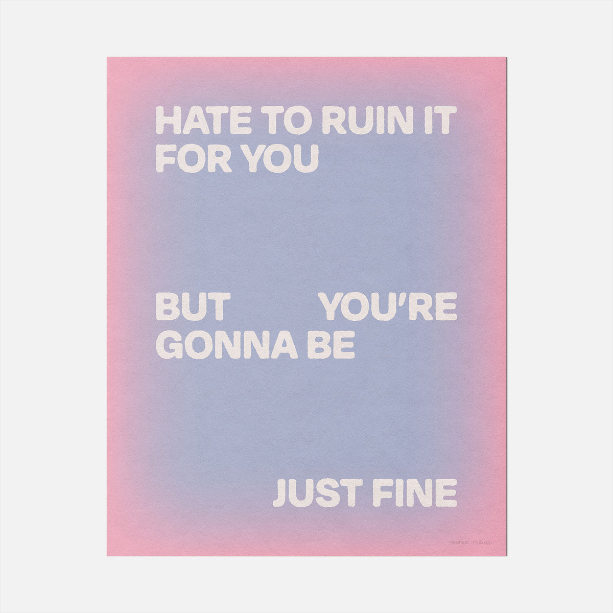 GONNA PRINT